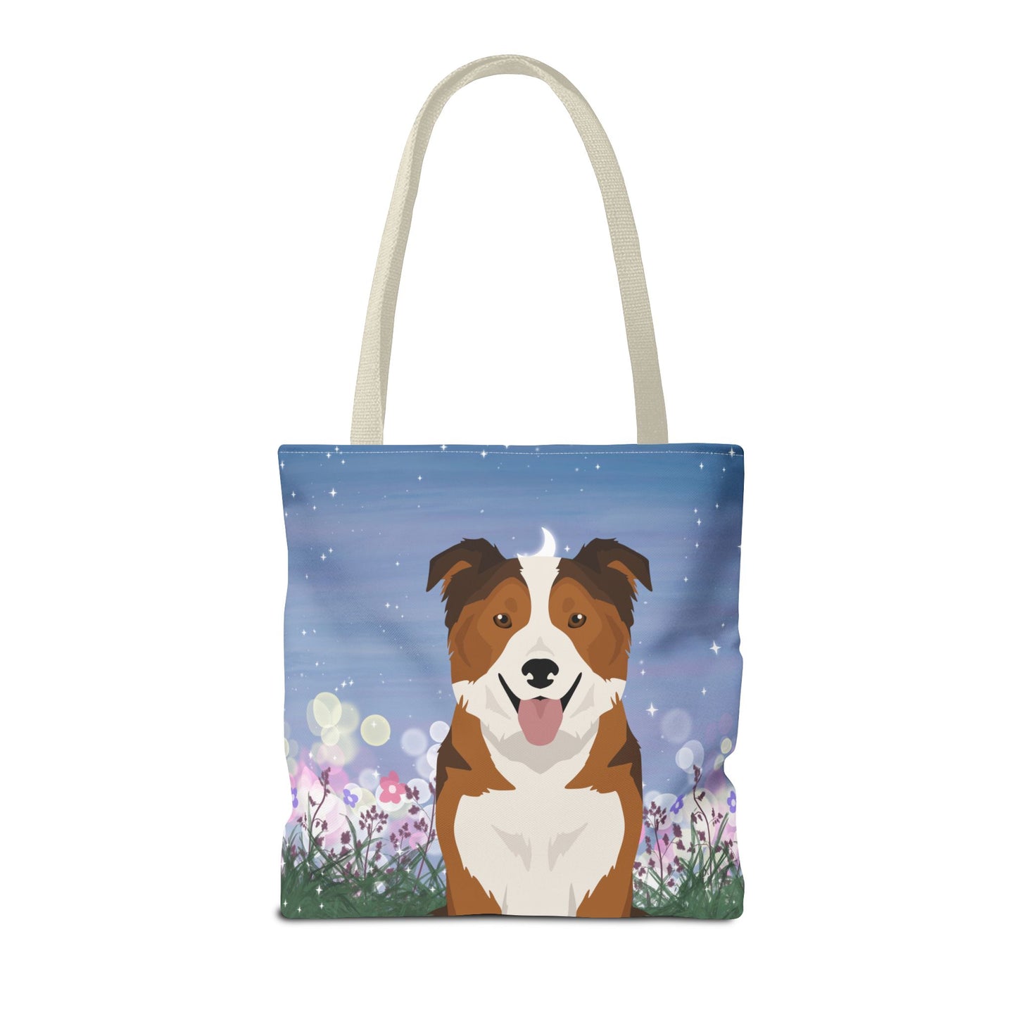 Border Collie Dog Tote Bag 16x16