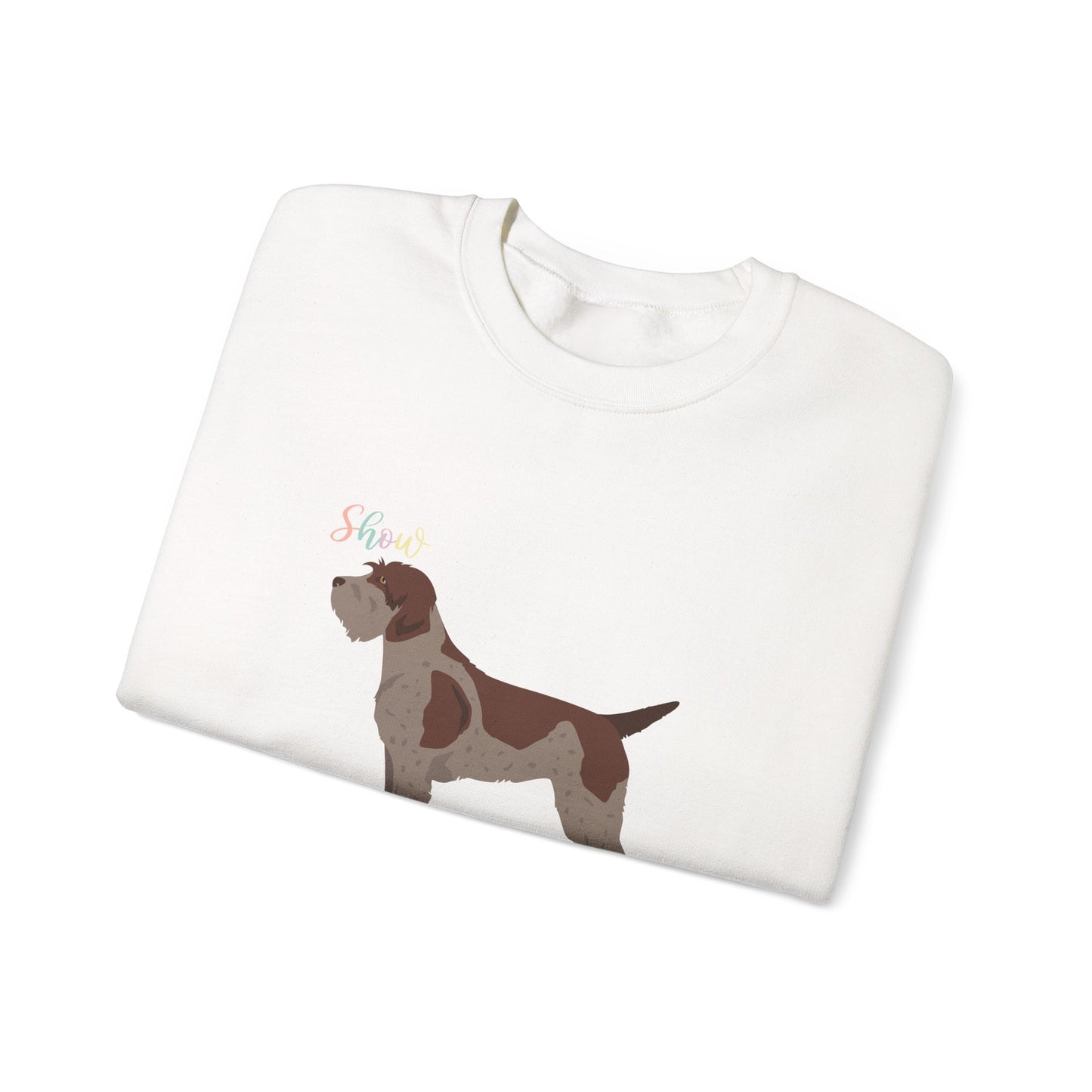 Wirehaired Pointer Griffon Dog Unisex Heavy Blend Crewneck Sweatshirt