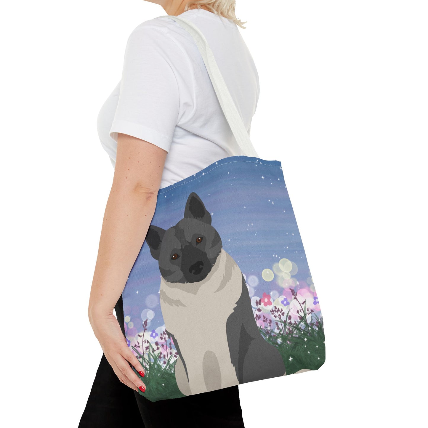 Norwegian Lundehund Dog Tote Bag 16x16