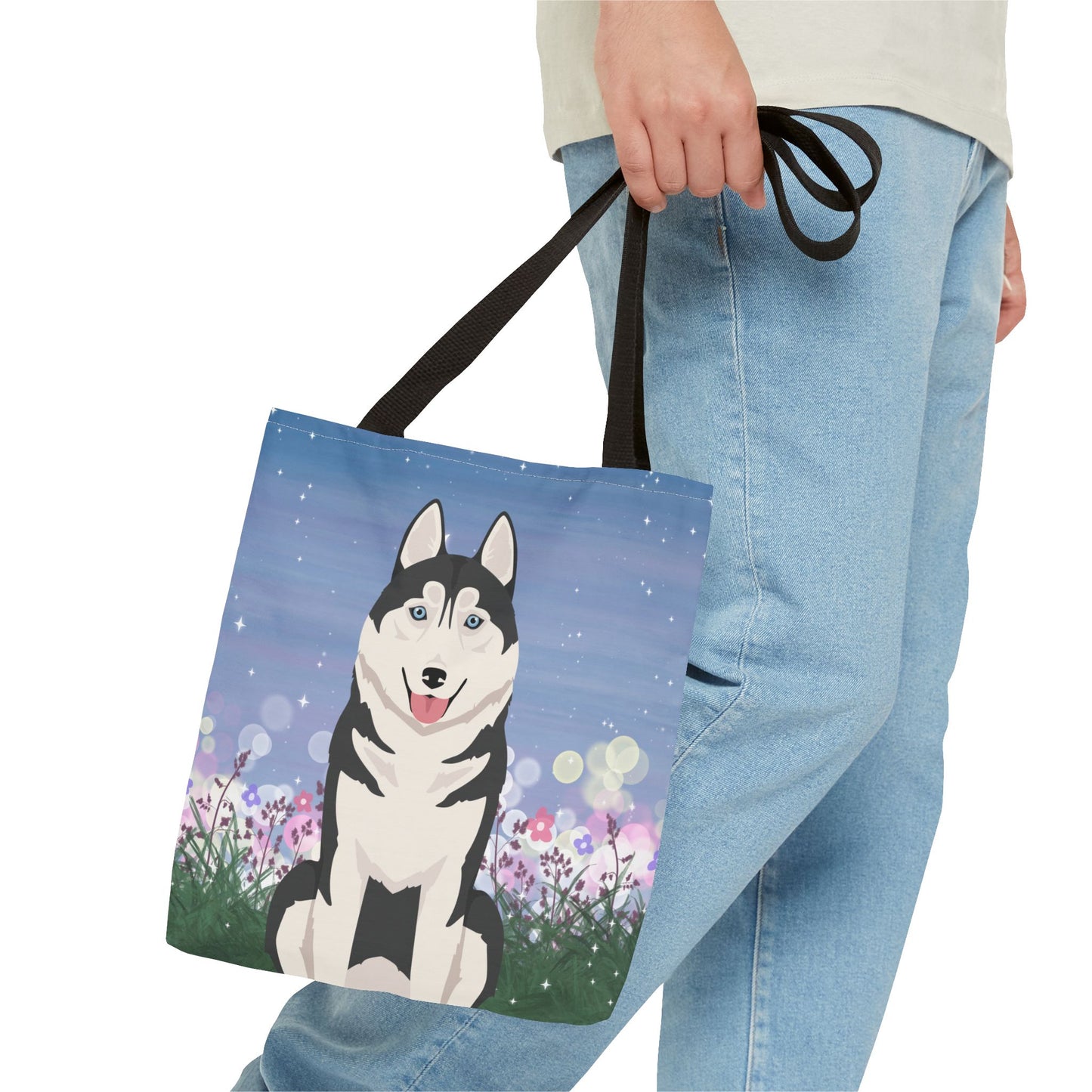 Siberian Husky Dog Tote Bag 13x13