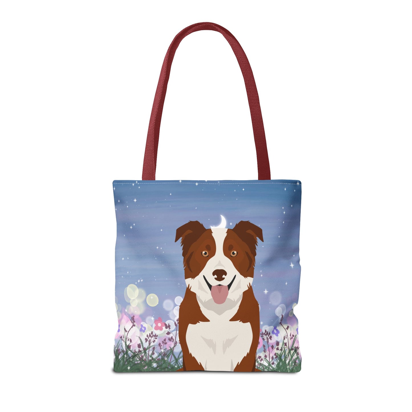 Border Collie Dog Tote Bag 16x16
