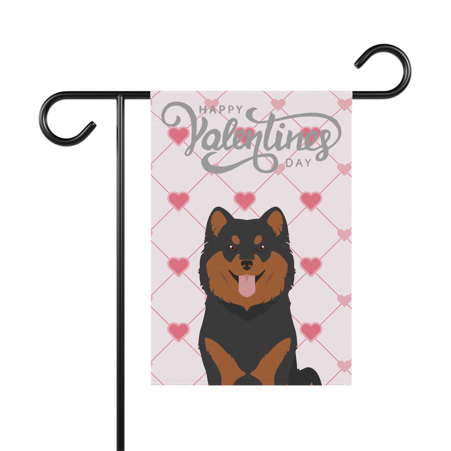 Finnish Lapphund Dog Valentines Day Garden Flag