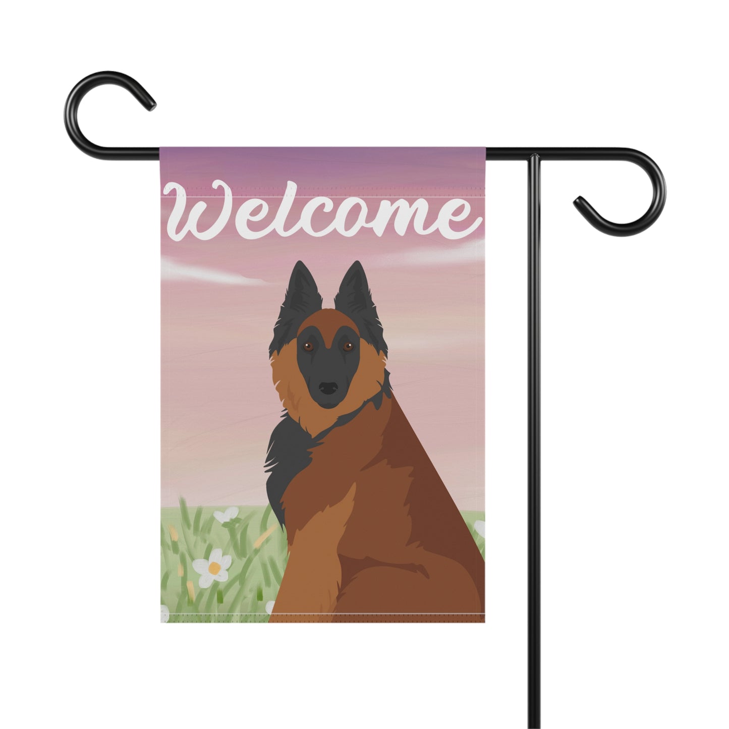 Belgian Tervuren Dog Welcome Garden Flag