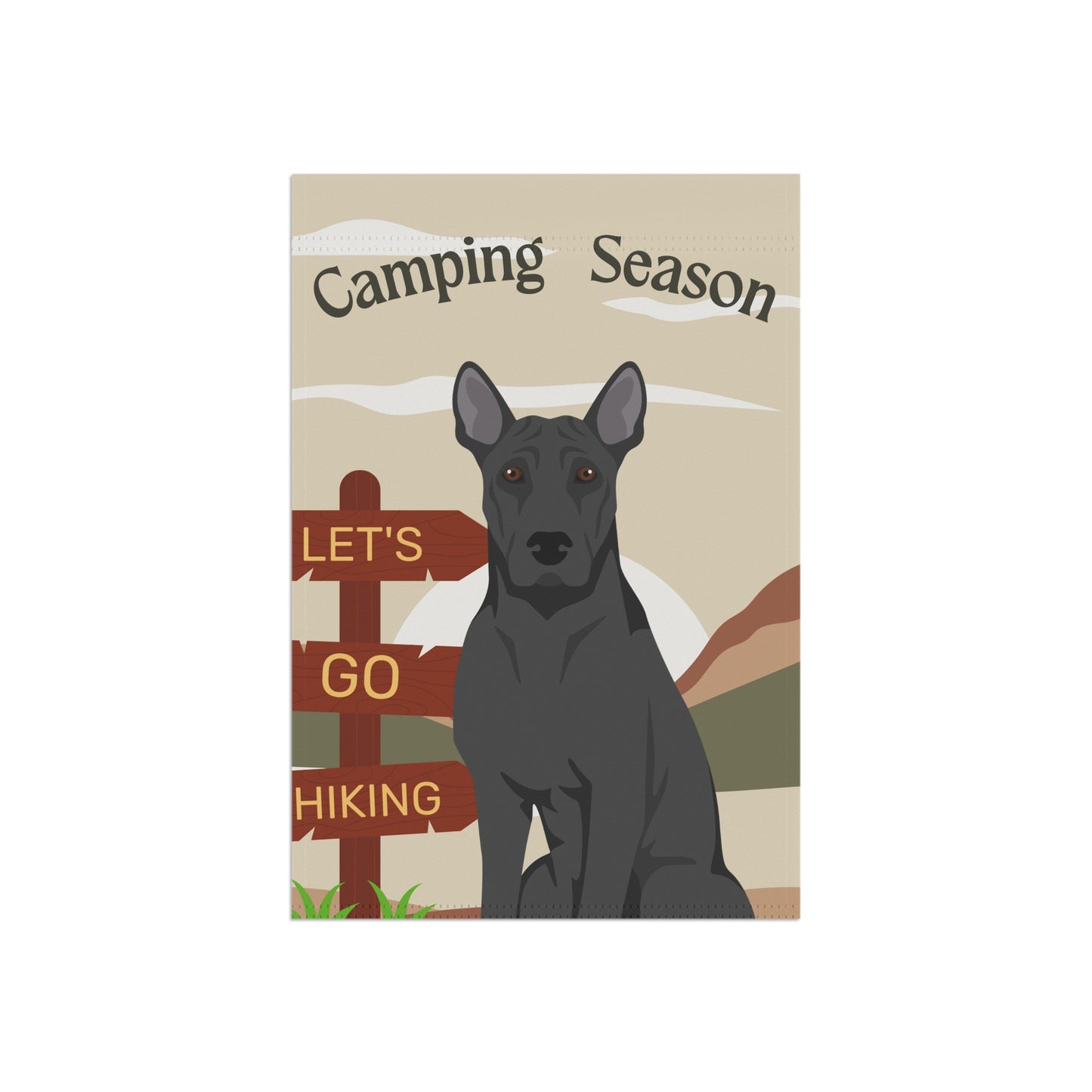 Thai Ridgeback Dog Camping Garden Flag