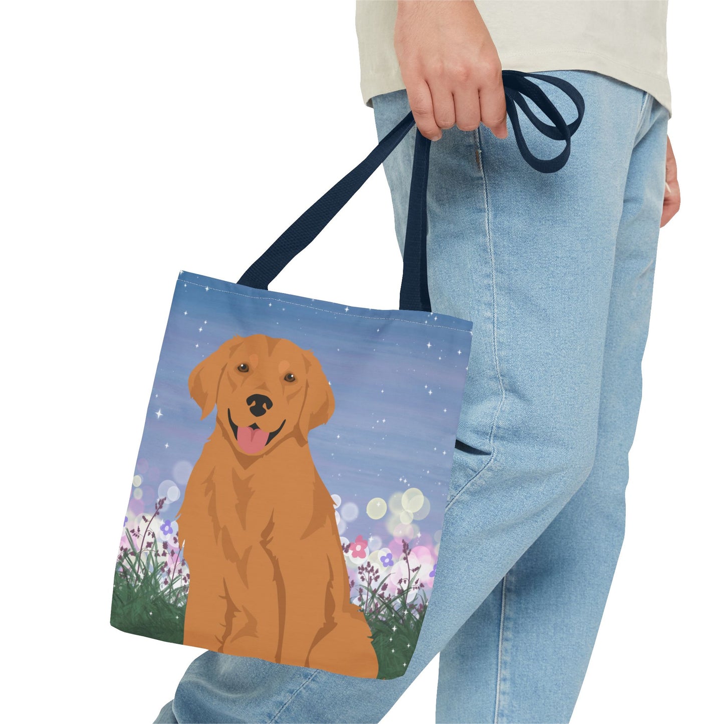 Golden Retriever Dog Tote Bag 13x13