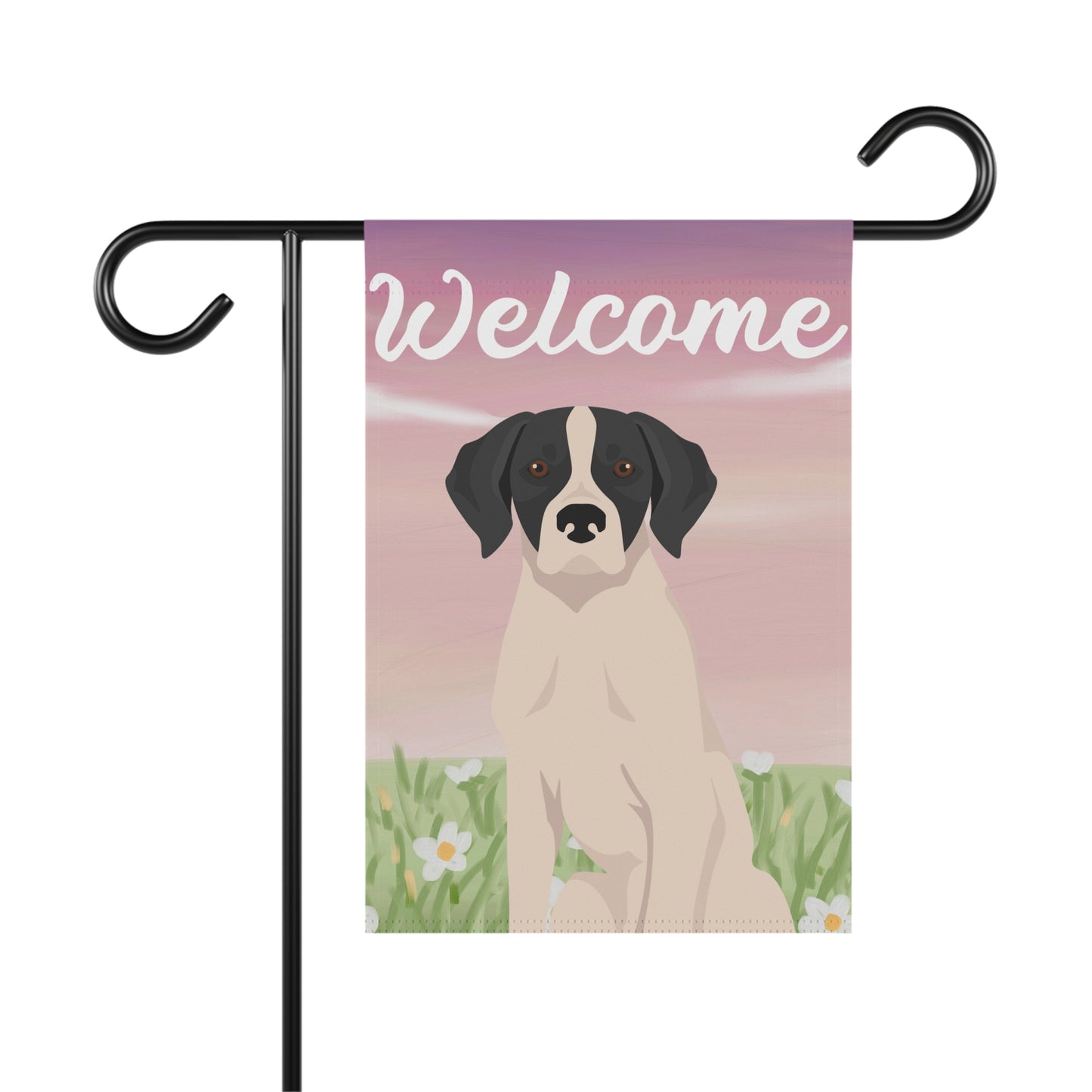 Pointer Dog Welcome Garden Flag
