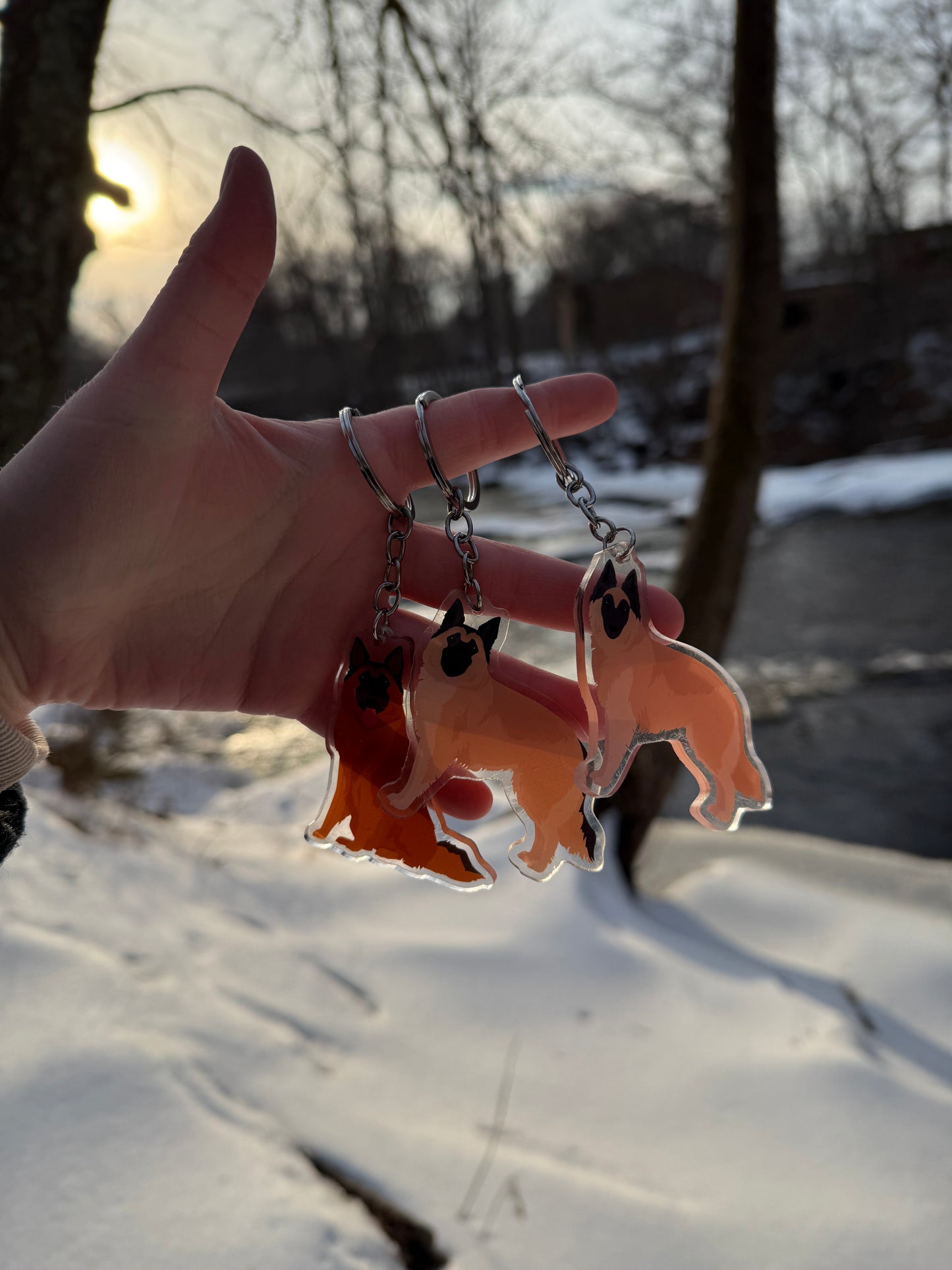 Belgian Tervuren Dog 2.5in Acrylic Keychain