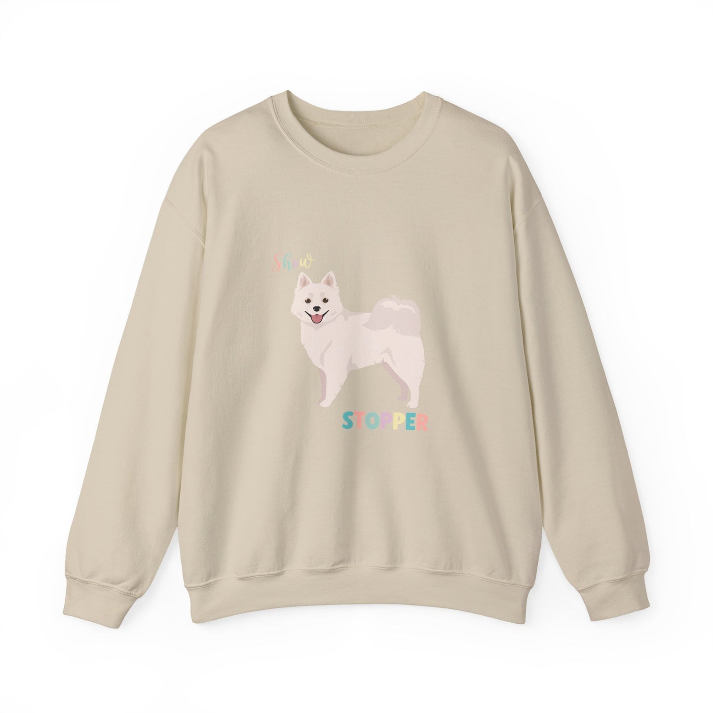 American Eskimo Dog Dog Unisex Heavy Blend Crewneck Sweatshirt