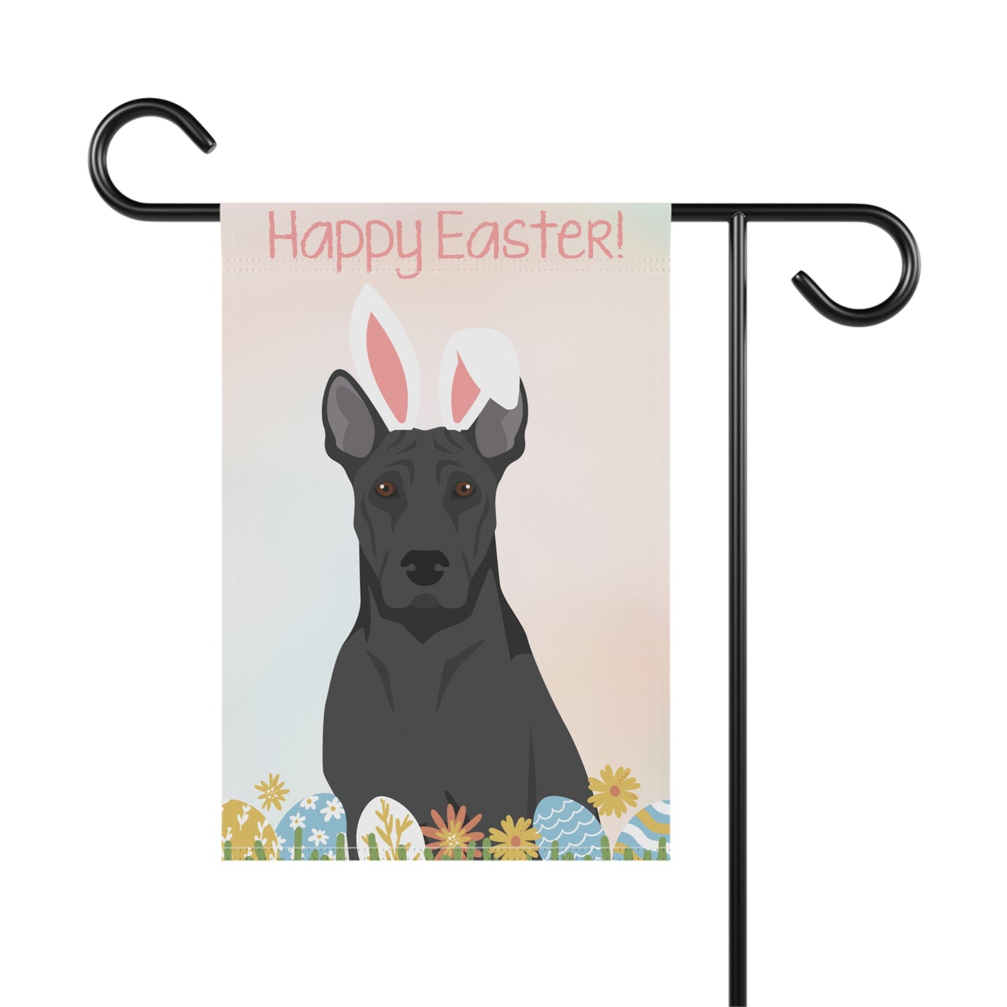 Thai Ridgeback Dog Happy Easter Garden Flag