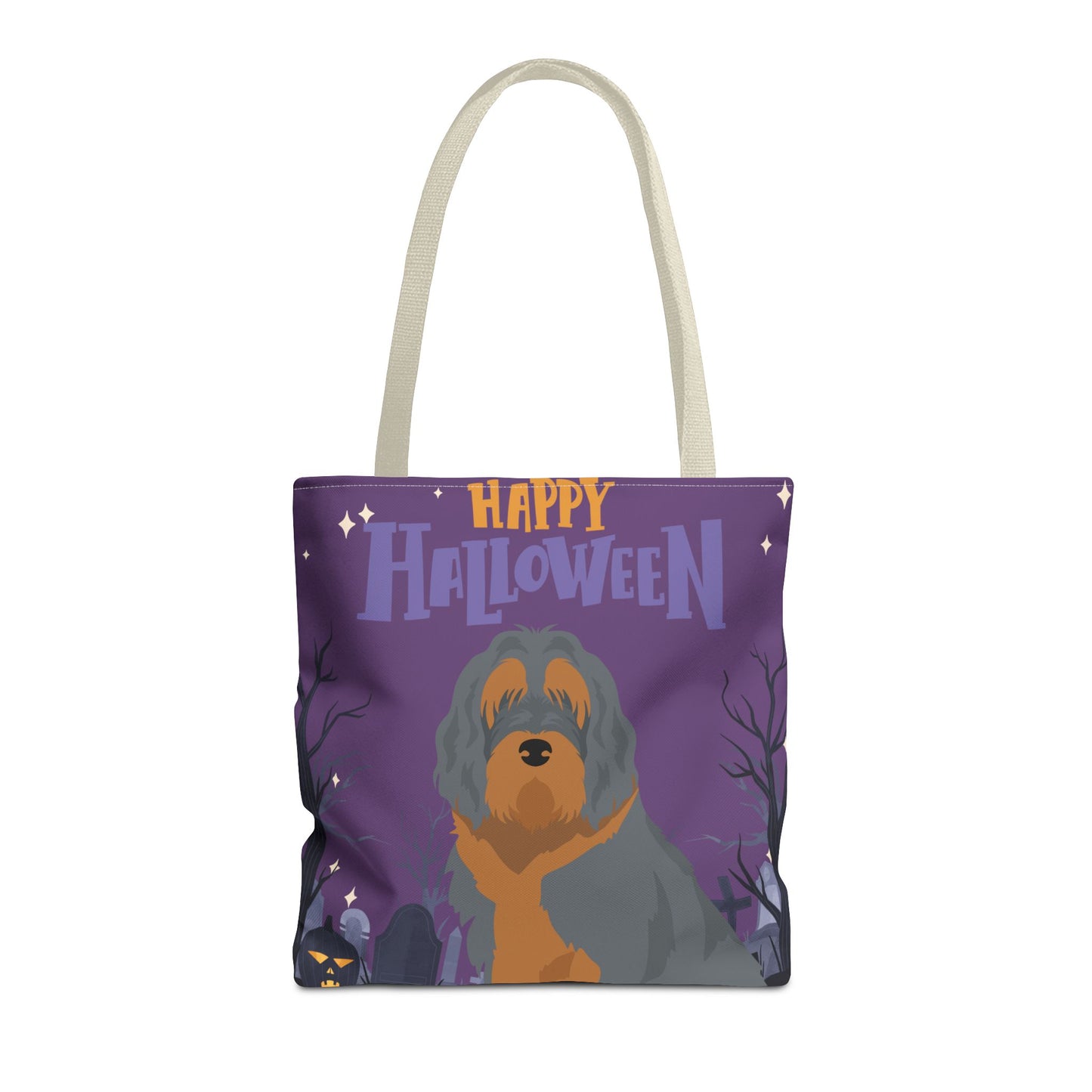 Otterhound Dog Happy Halloween Tote Bag 16x16