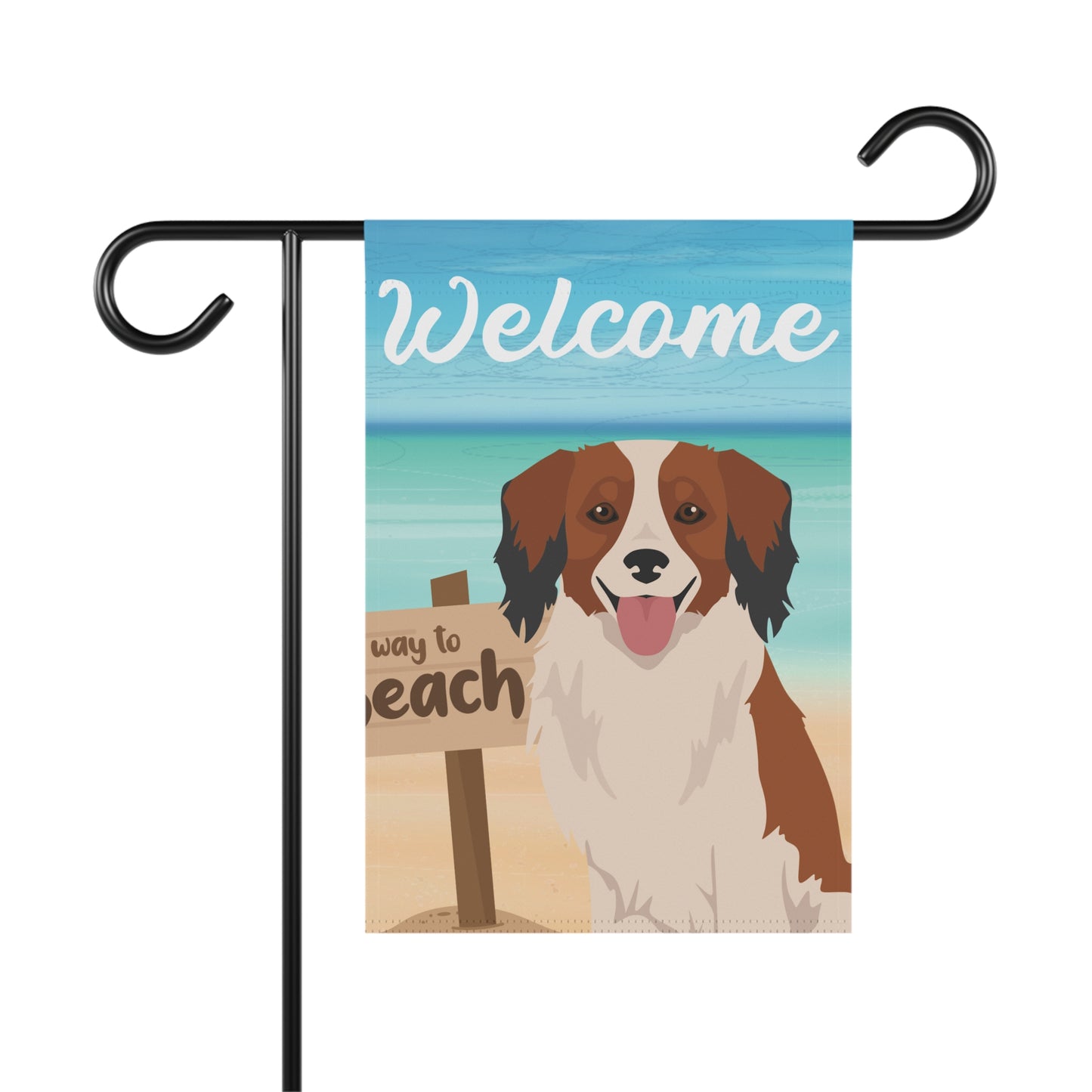 Kooikerhondje Dog Garden Flag