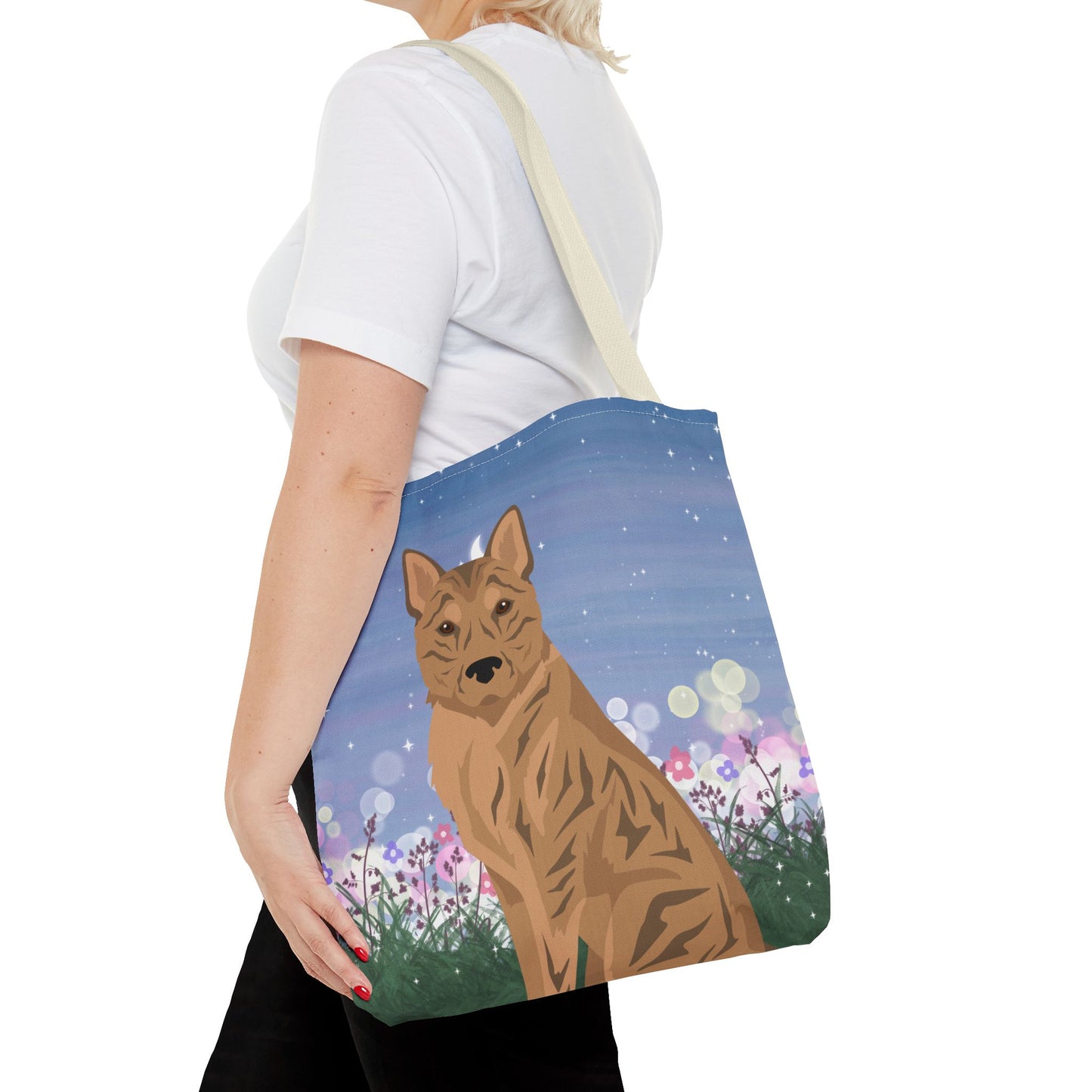 Korean Jindo Dog Tote Bag 16x16