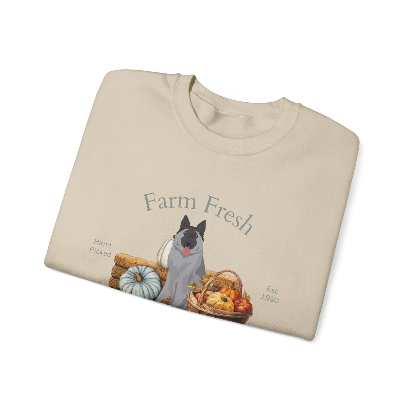 Belgian Tervuren Dog Fall Farm Fresh Unisex Heavy Blend Crewneck Sweatshirt