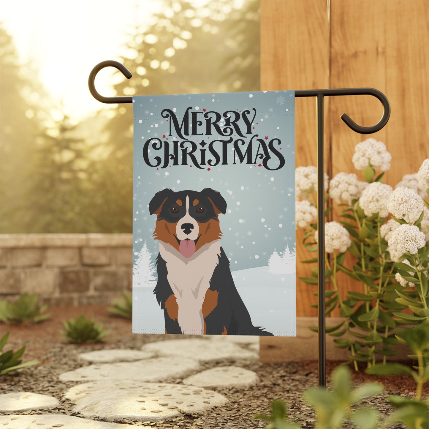 English Shepherd Dog Garden Flag