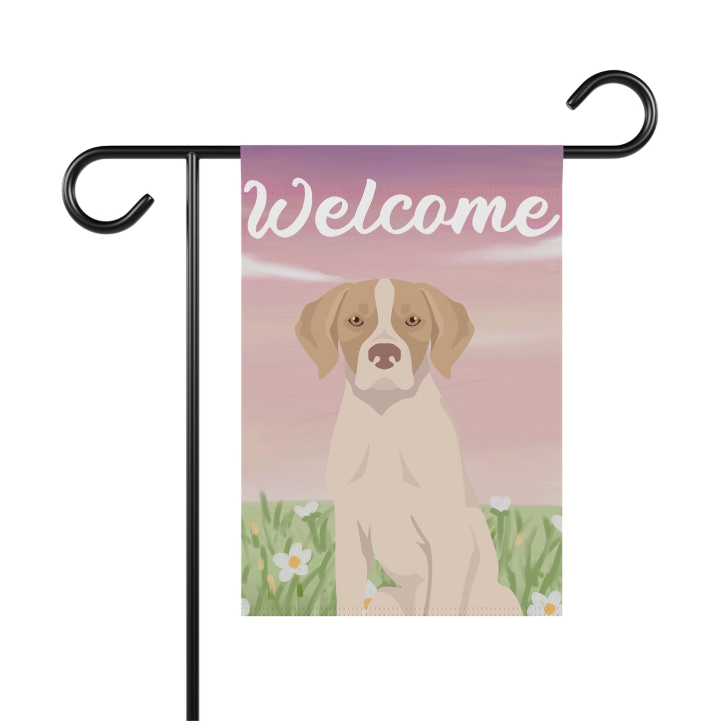 Pointer Dog Welcome Garden Flag