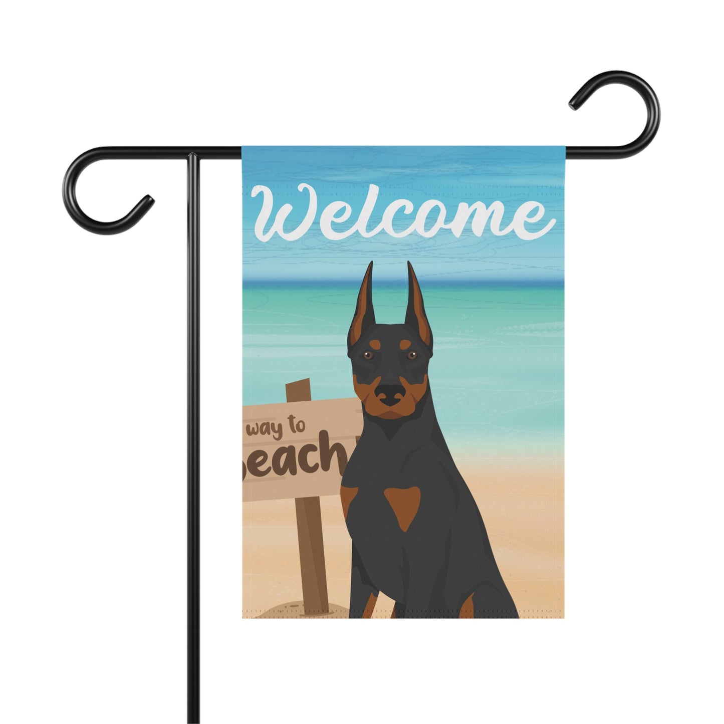 Doberman Pinscher Dog Garden Flag