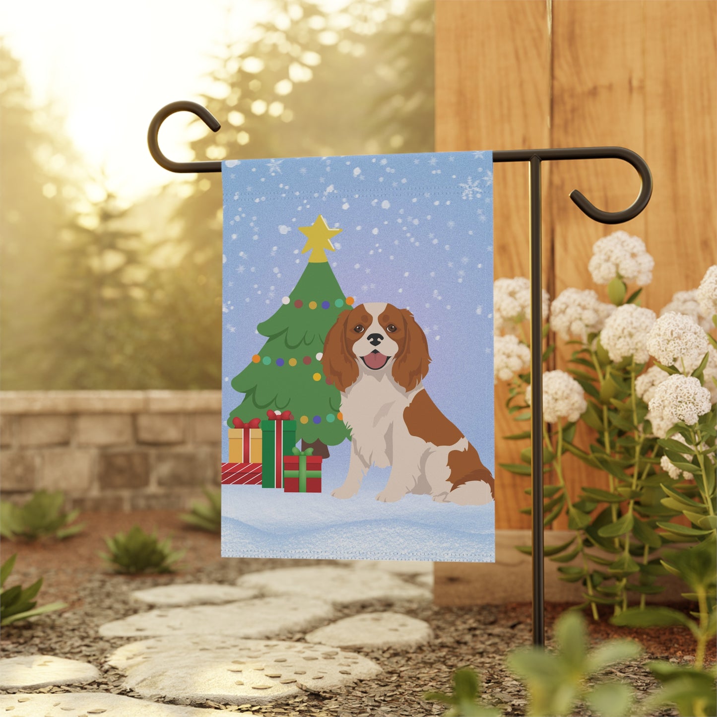Cavalier King Charles Spaniel Dog Garden Flag
