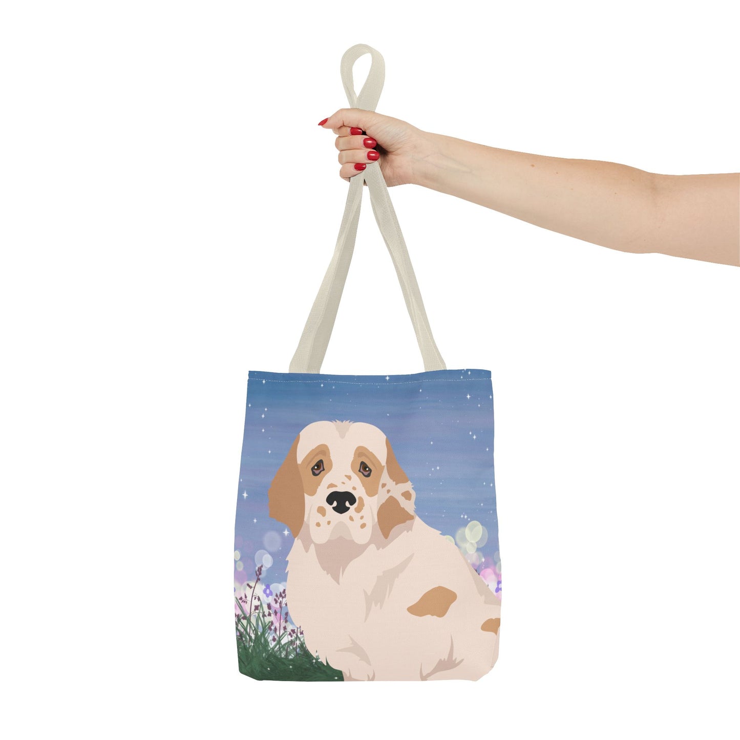Clumber Spaniel Dog Tote Bag 13x13