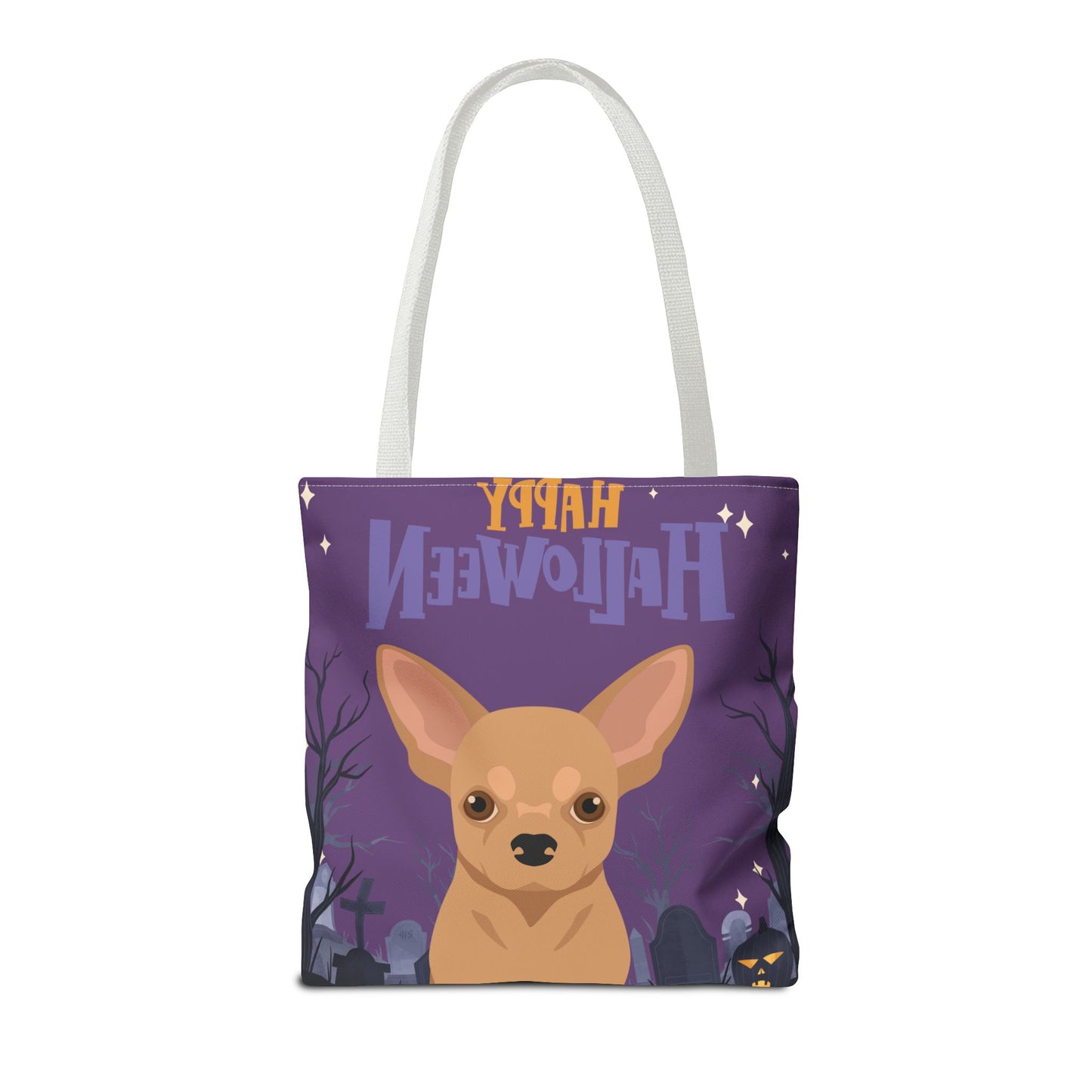 Chihuahua Dog Happy Halloween Tote Bag 16x16