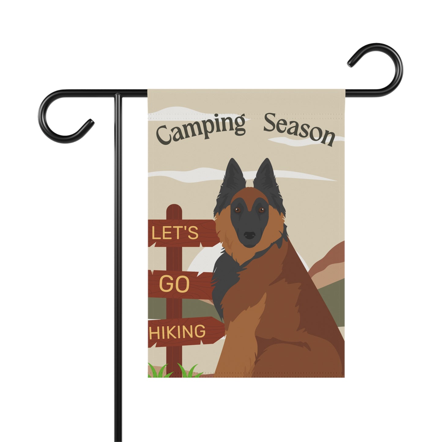 Belgian Tervuren Dog Camping Garden Flag