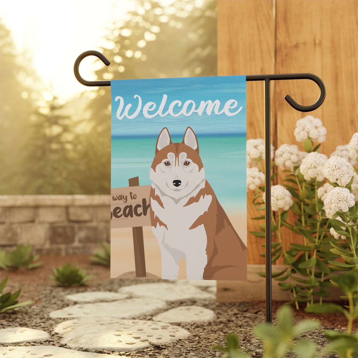 Siberian Husky Dog Garden Flag