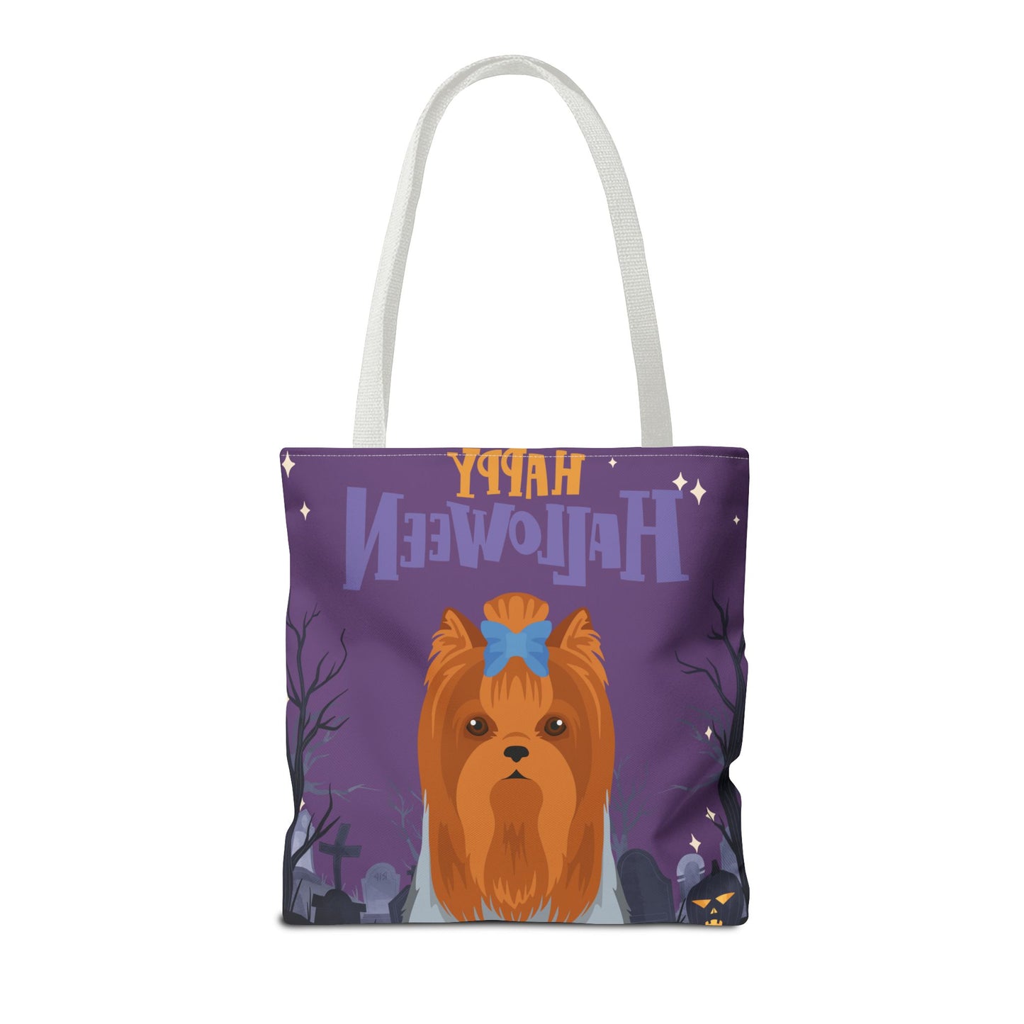 Yorkshire Terrier Dog Happy Halloween Tote Bag 16x16