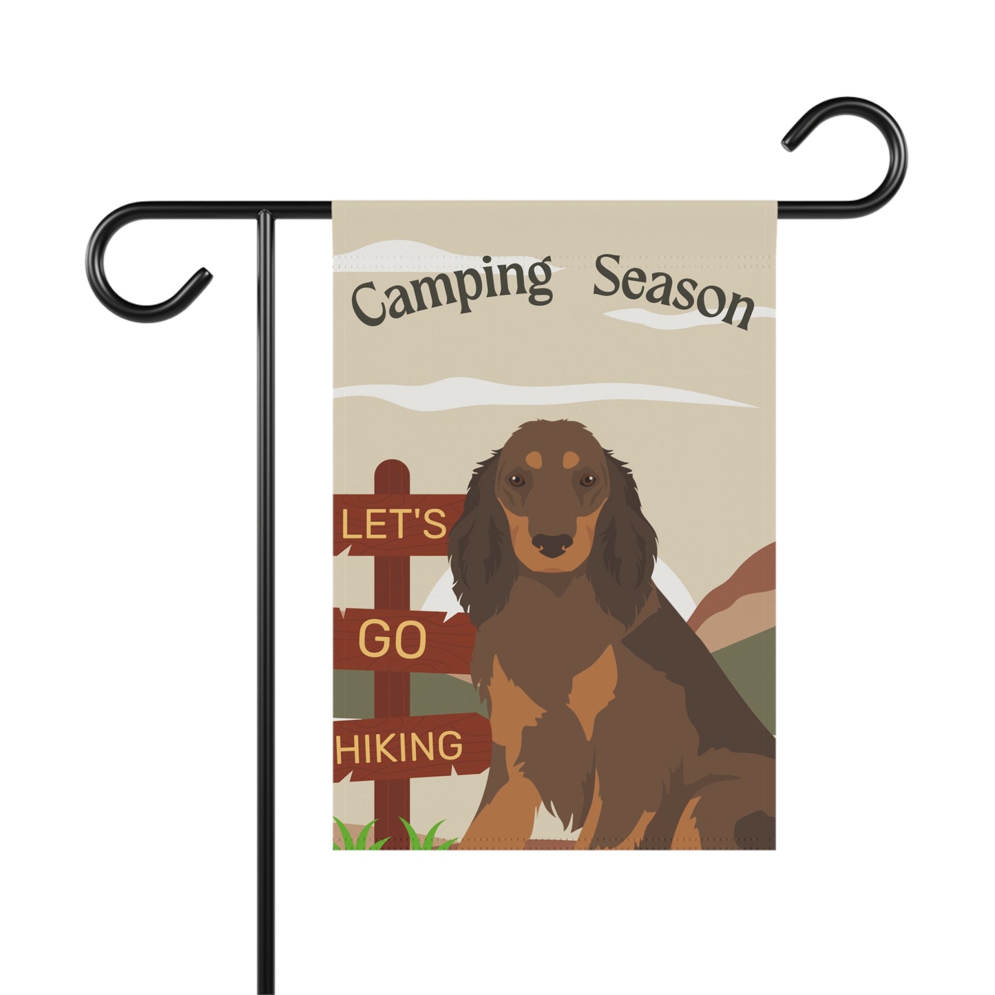 Picardy Spaniel Dog Camping Garden Flag