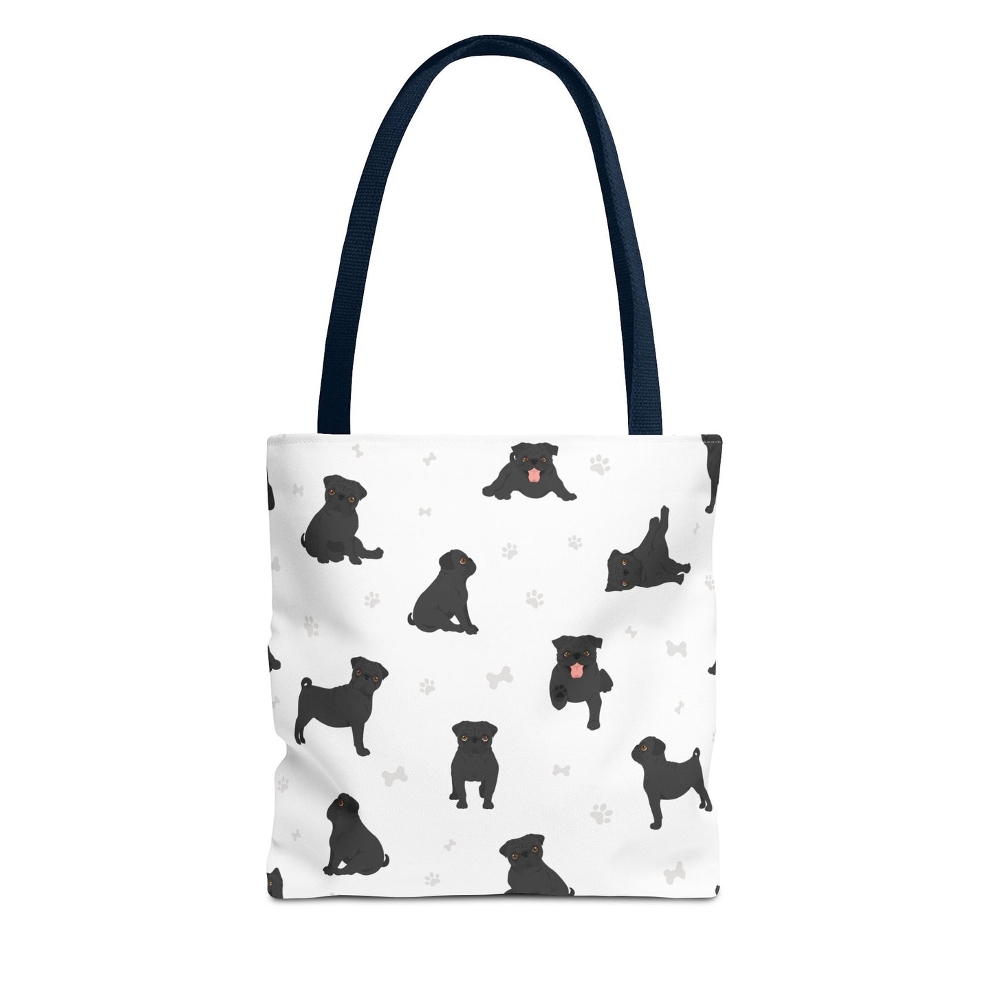 Pug Dog Tote Bag, Dog Mom Gift