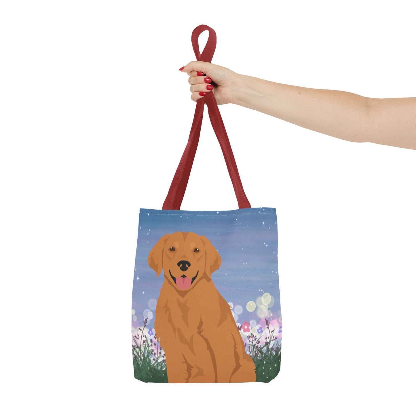 Golden Retriever Dog Tote Bag 13x13