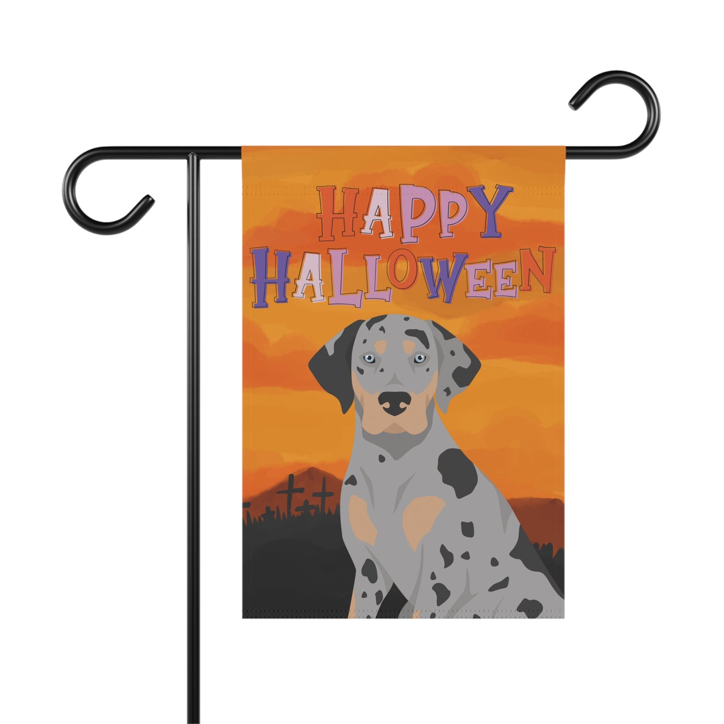 Catahoula Leopard Dog Dog Halloween Garden Flag