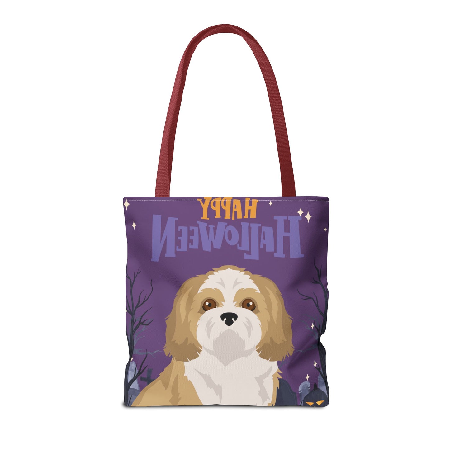 Shih Tzu Dog Happy Halloween Tote Bag 16x16