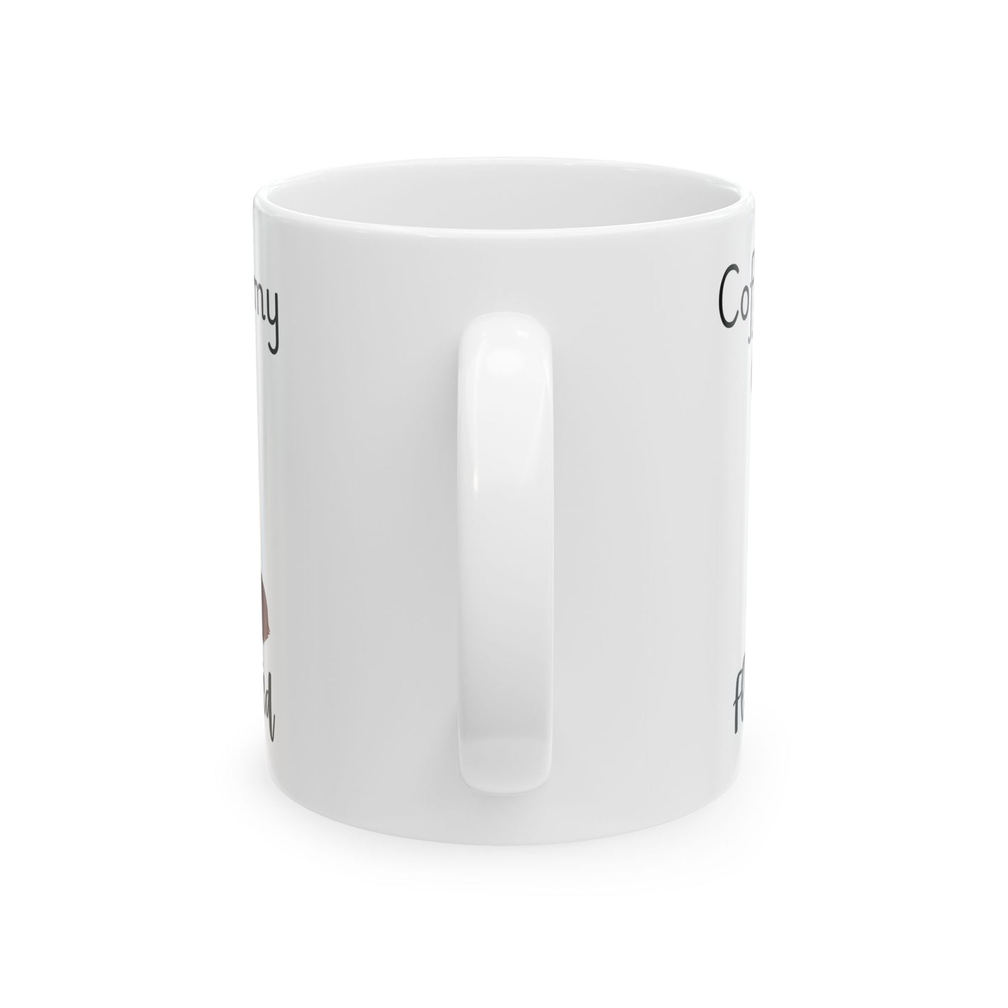 Coffee and My Flat Coated Retriever Ceramic Mug | Dog Lover Gift, Pet Owner Cup, Cute Mug for Dog Moms, Funny Mug for Coffee Lovers