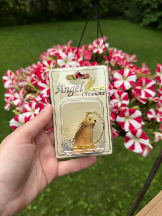 Golden Retriever Angel Figurine