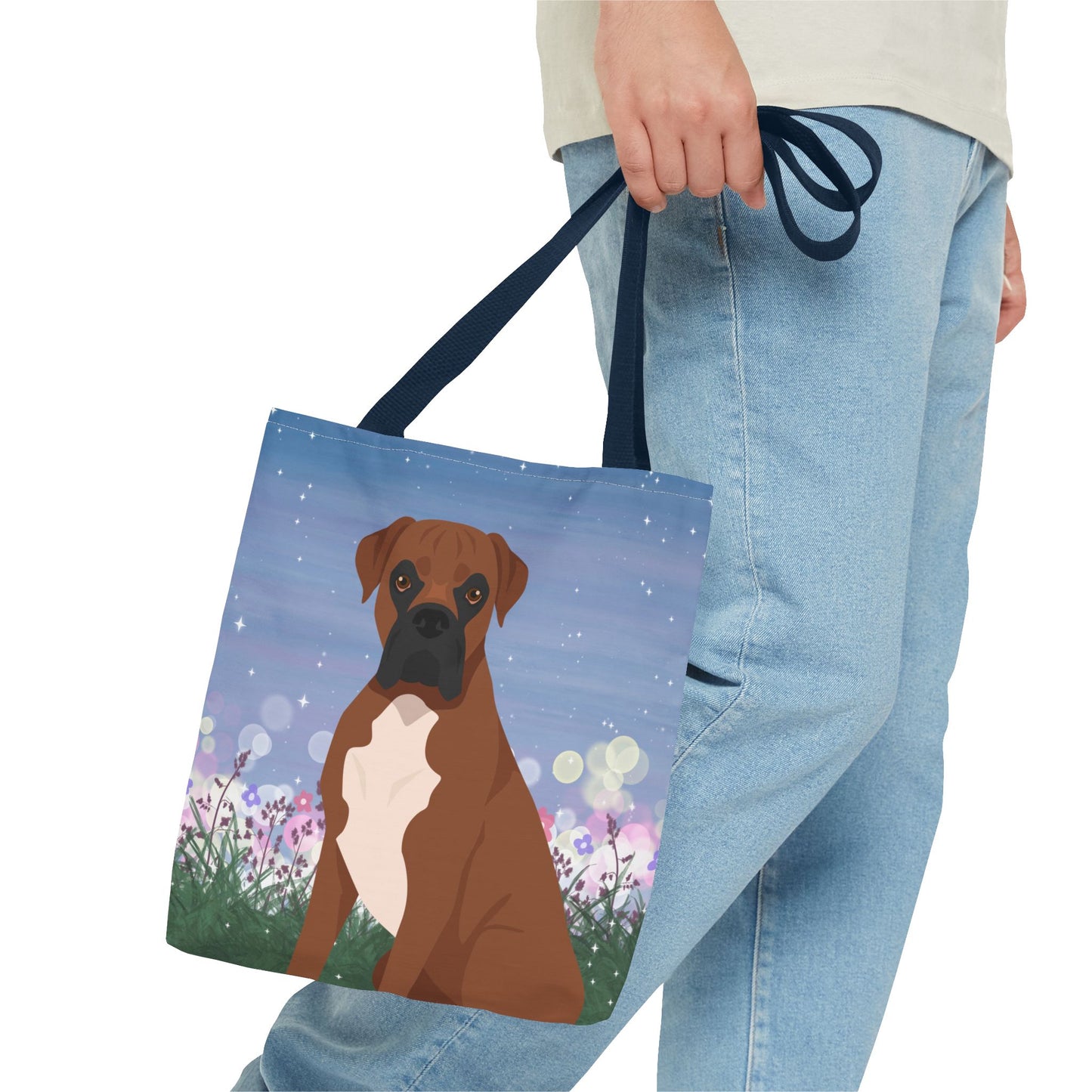 Boxer Dog Tote Bag 13x13