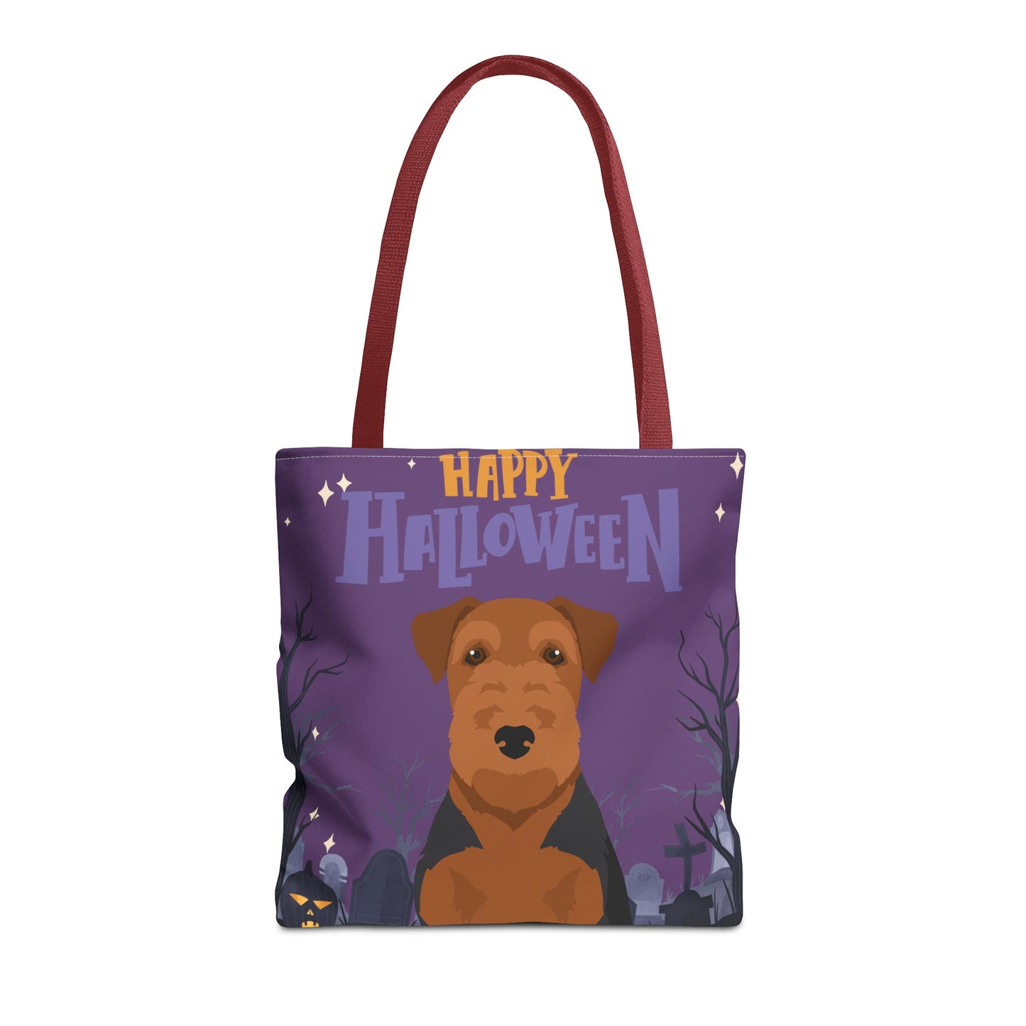 Welsh Terrier Dog Happy Halloween Tote Bag 16x16