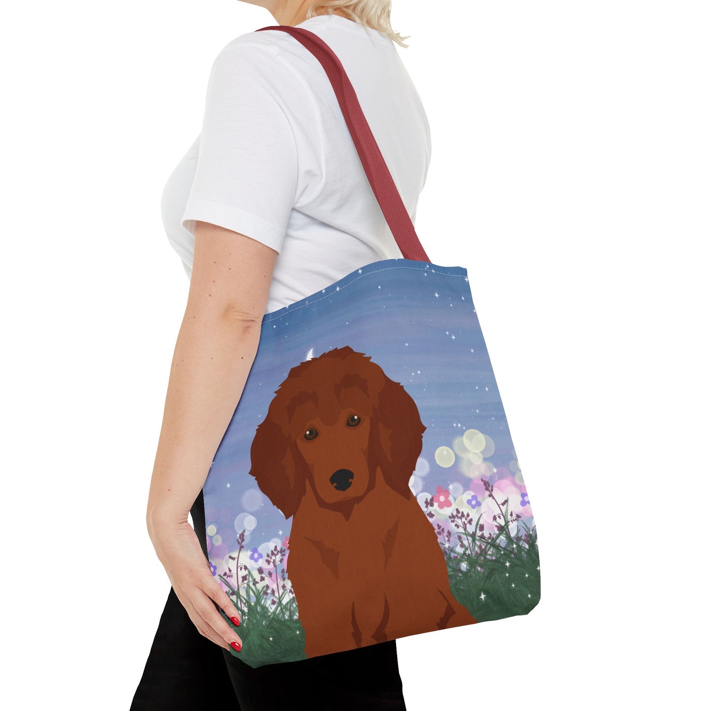 Poodle Dog Tote Bag 16x16