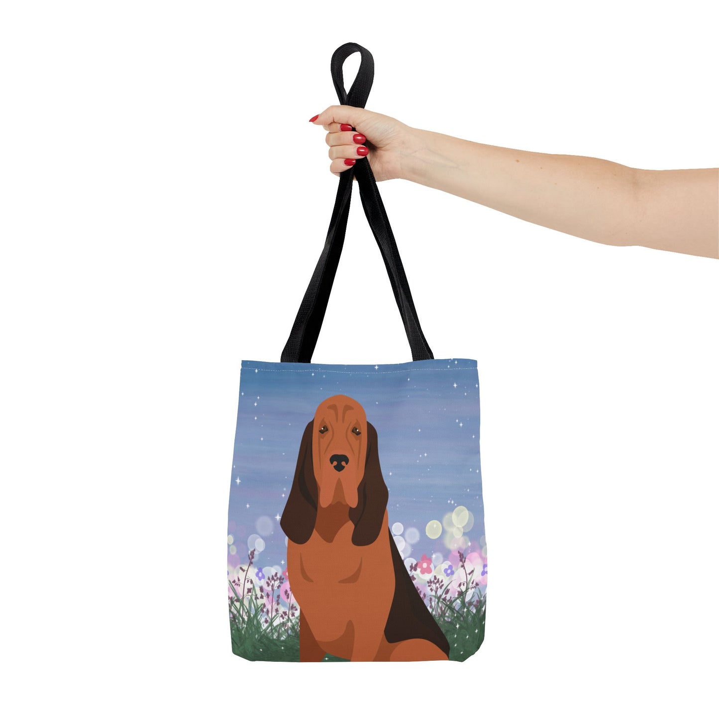 Bloodhound Dog Tote Bag 13x13