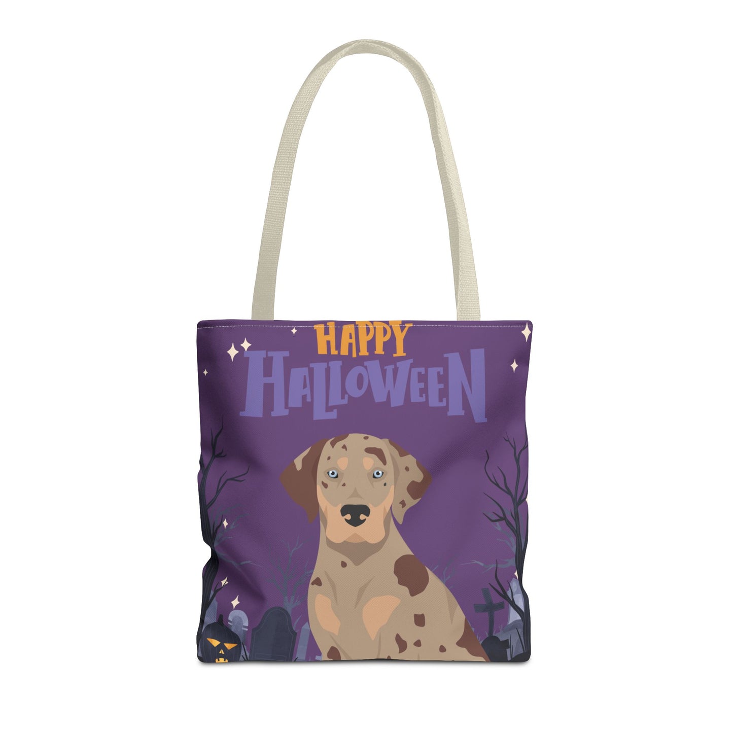 Catahoula Leopard Dog Dog Happy Halloween Tote Bag 16x16