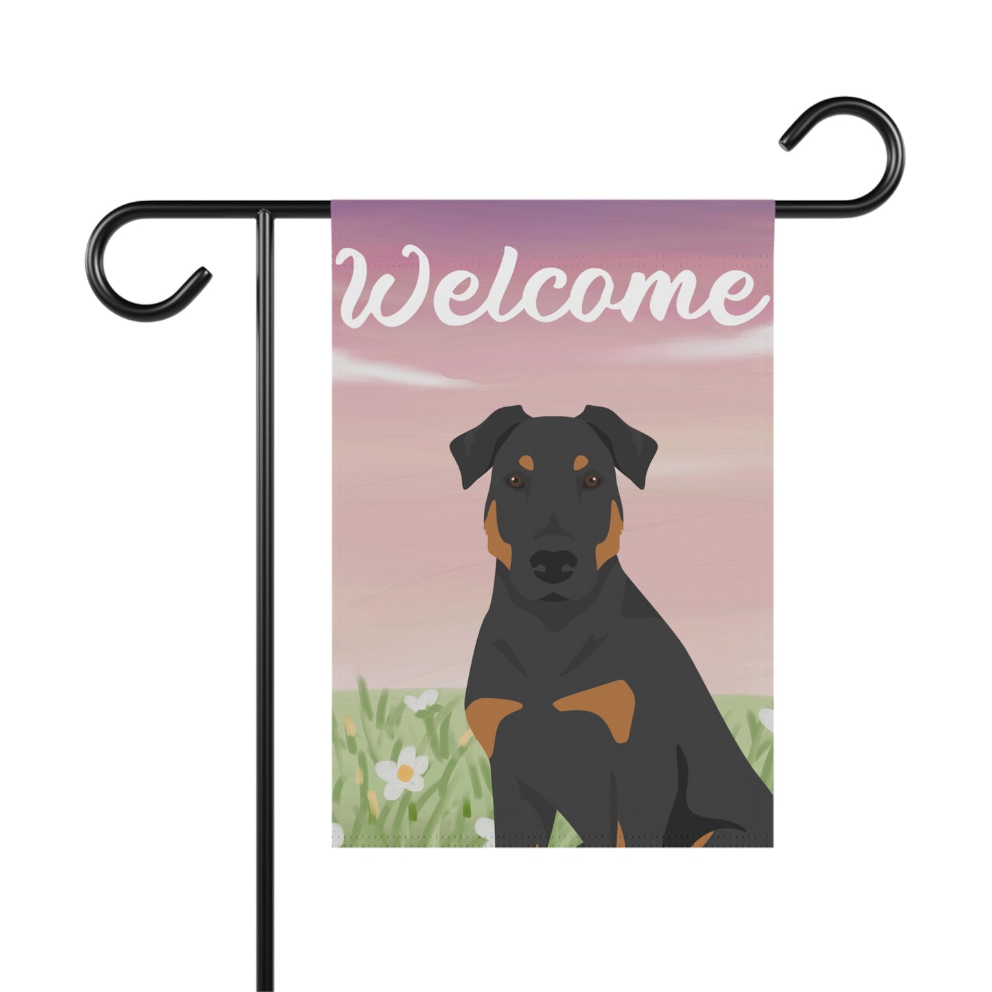 Beauceron Dog Welcome Garden Flag