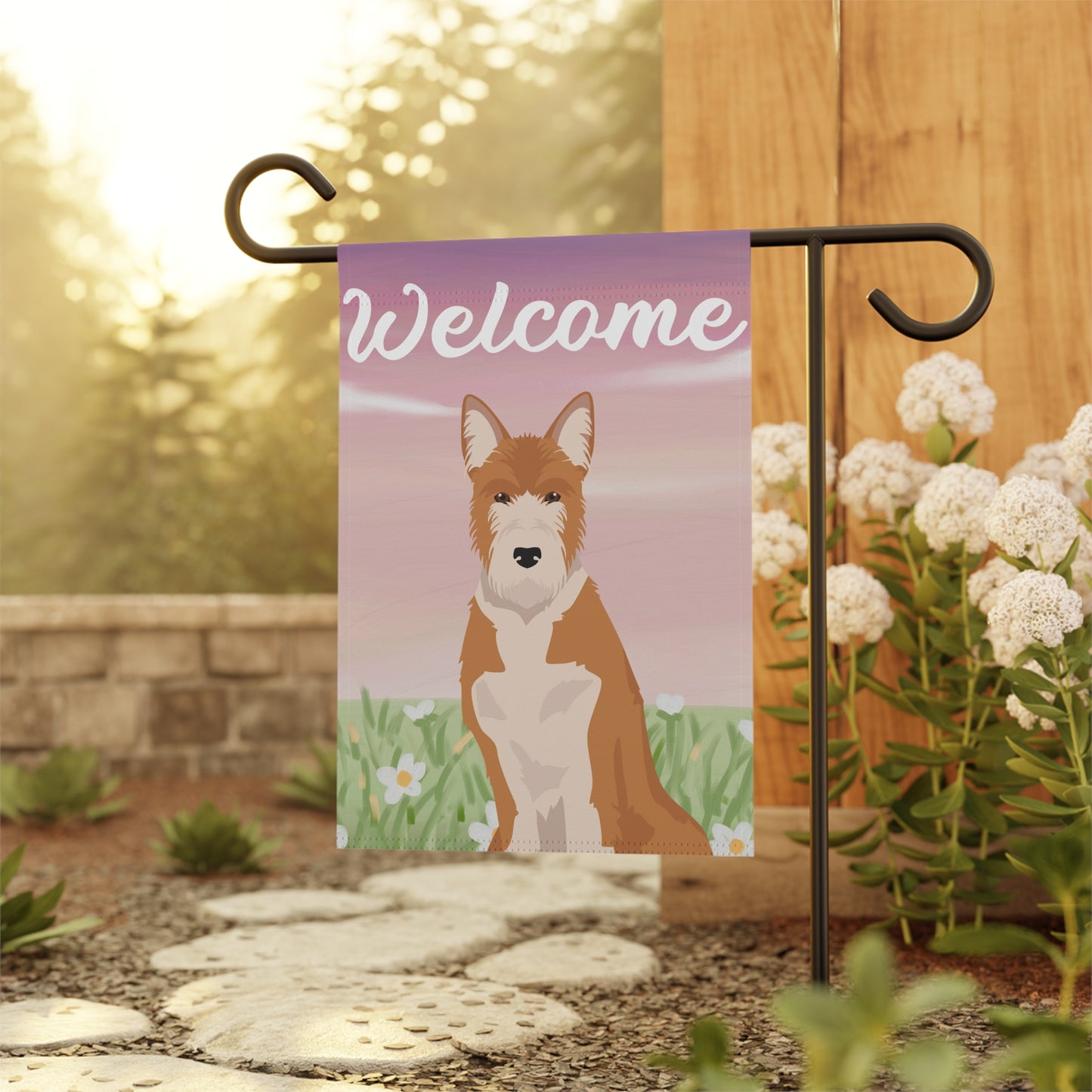 Portuguese Podengo Dog Welcome Garden Flag