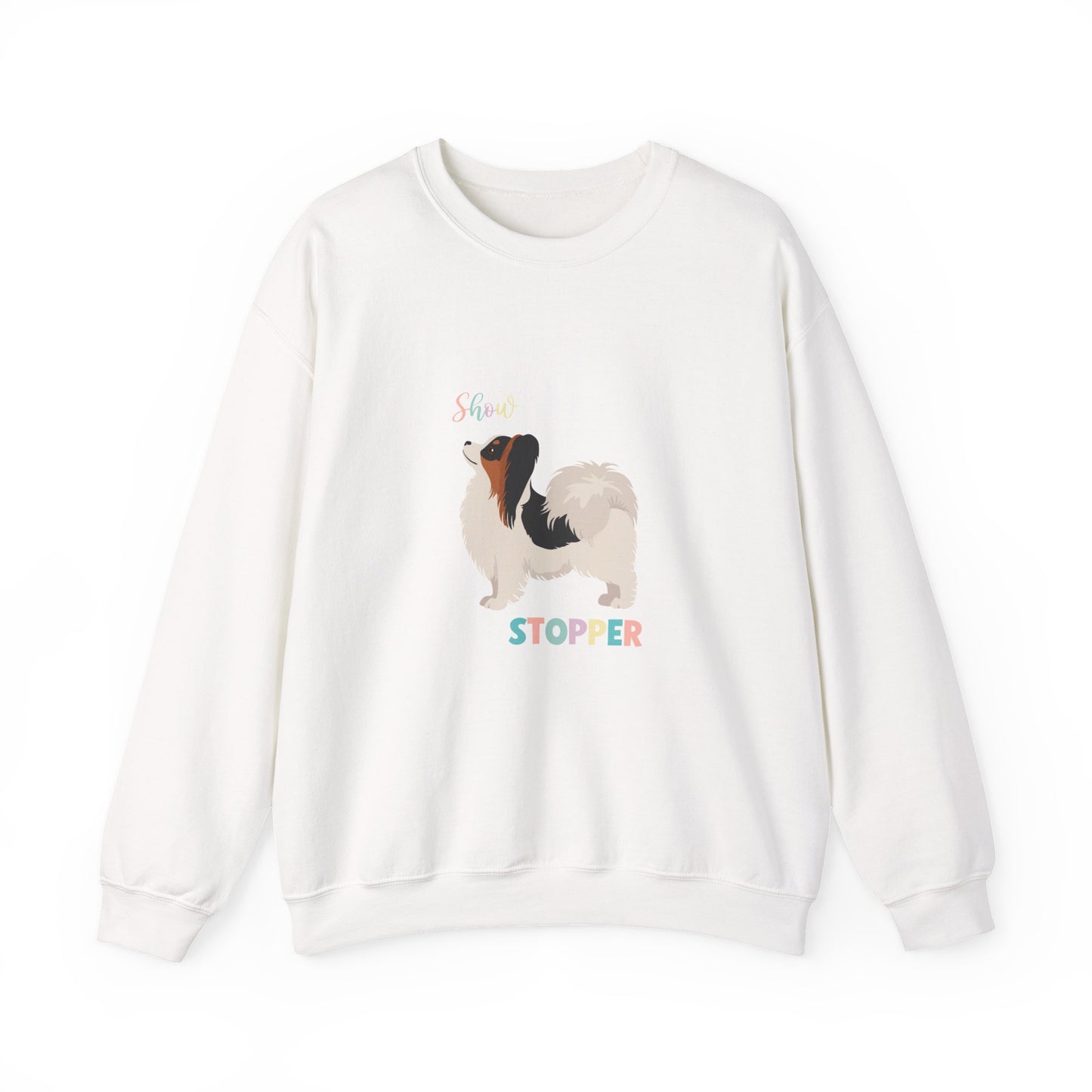 Papillon Dog Unisex Heavy Blend Crewneck Sweatshirt