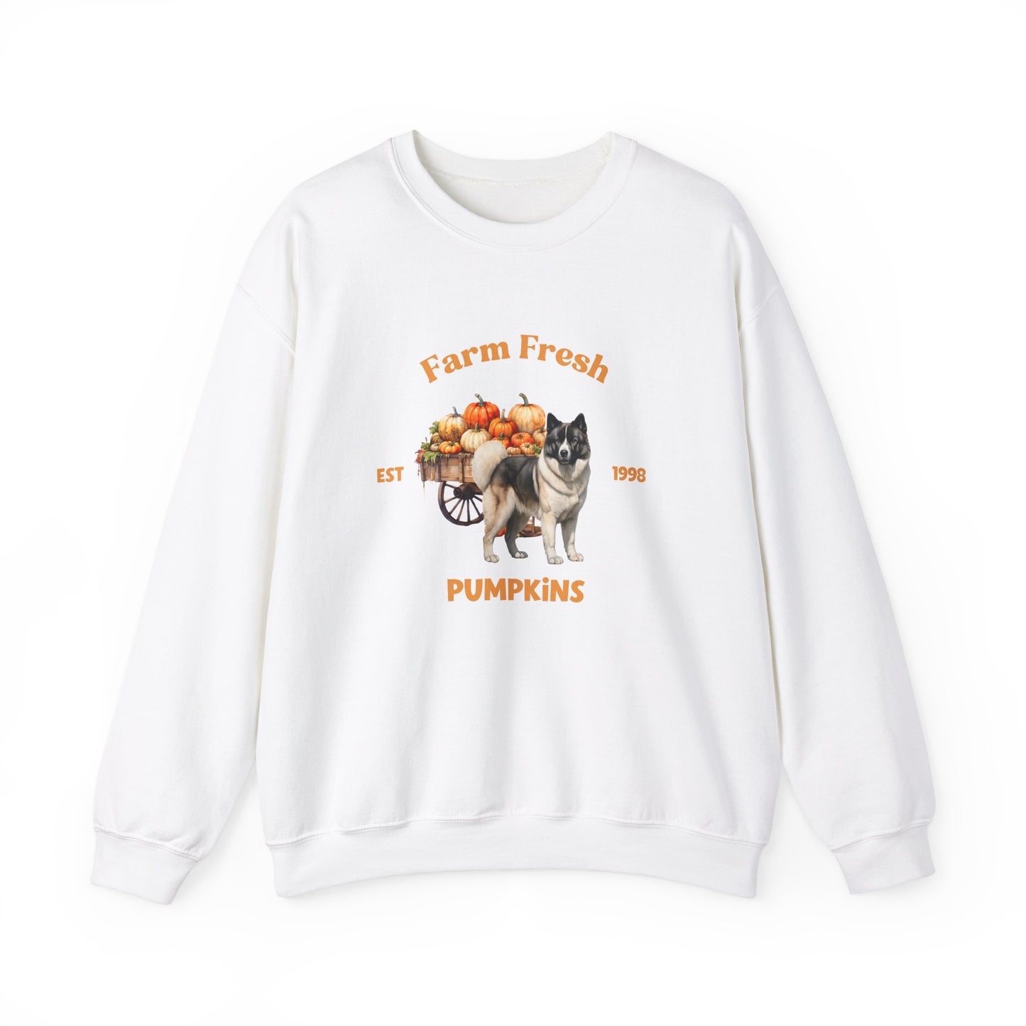 American Akita Dog Fall Unisex Heavy Blend Crewneck Sweatshirt