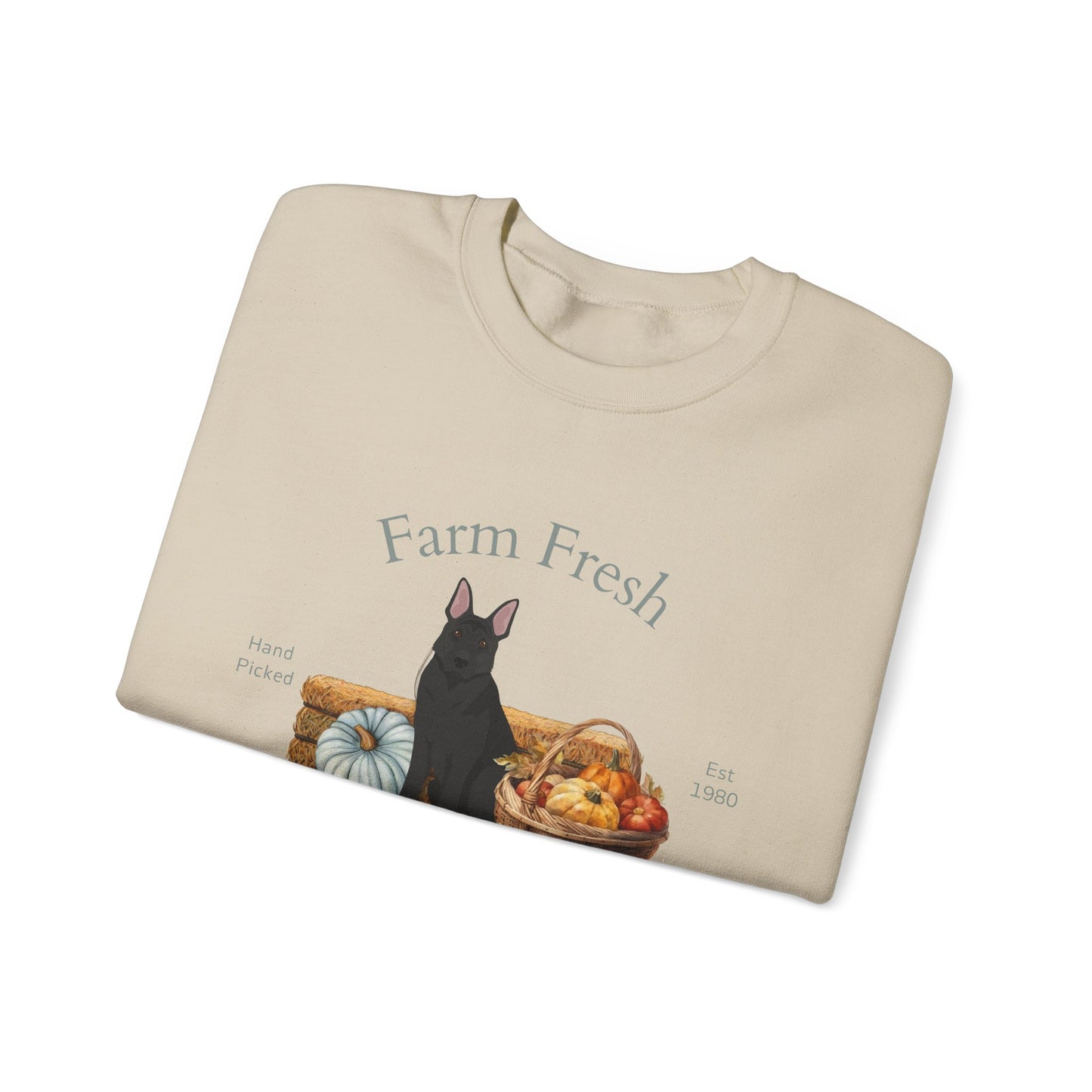 German Shpeherd Dog Fall Farm Fresh Unisex Heavy Blend Crewneck Sweatshirt
