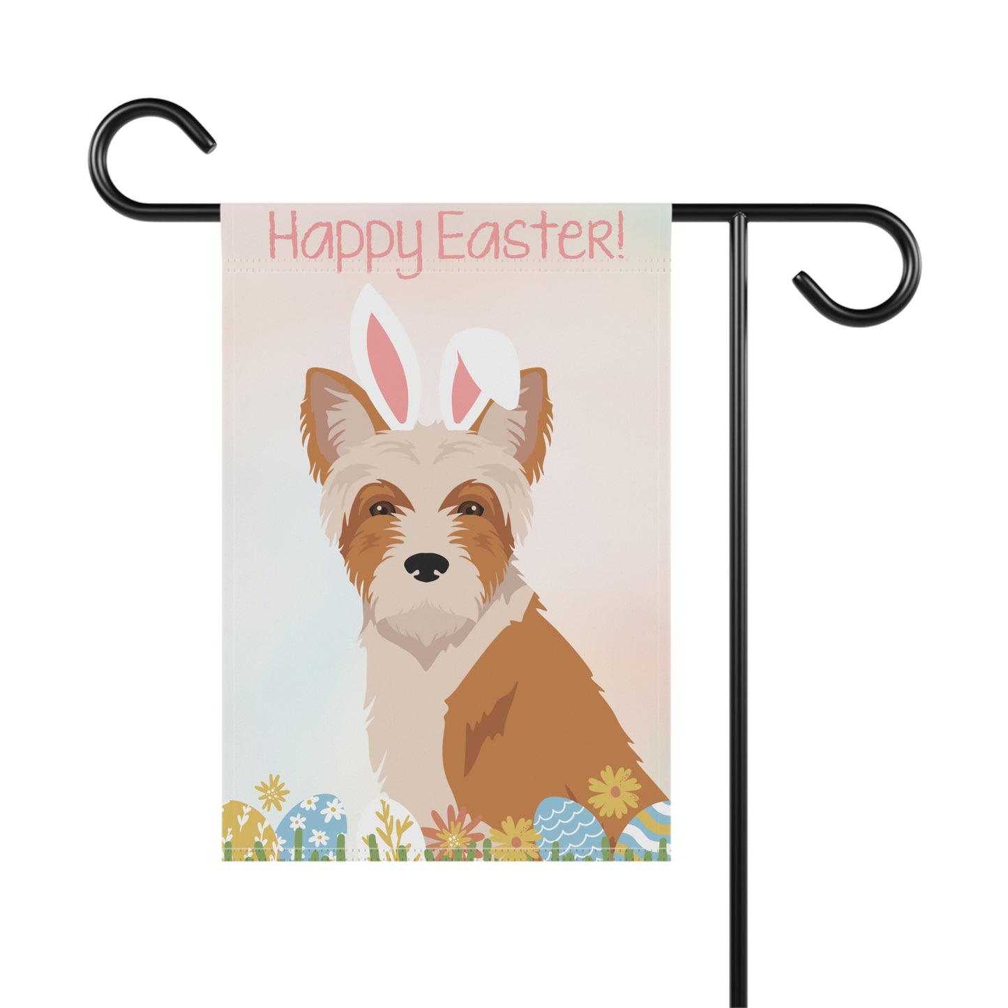 Portuguese Podengo Dog Happy Easter Garden Flag