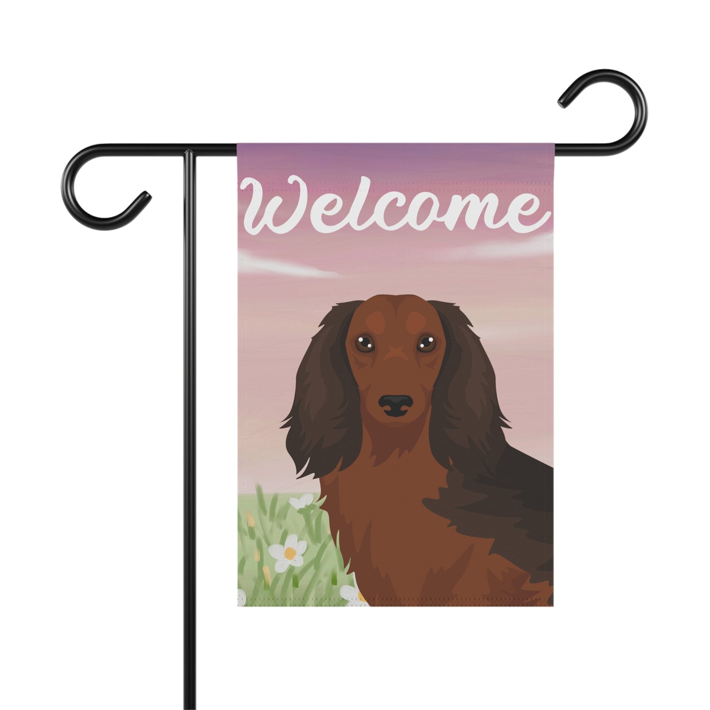 Dachshund Dog Welcome Garden Flag