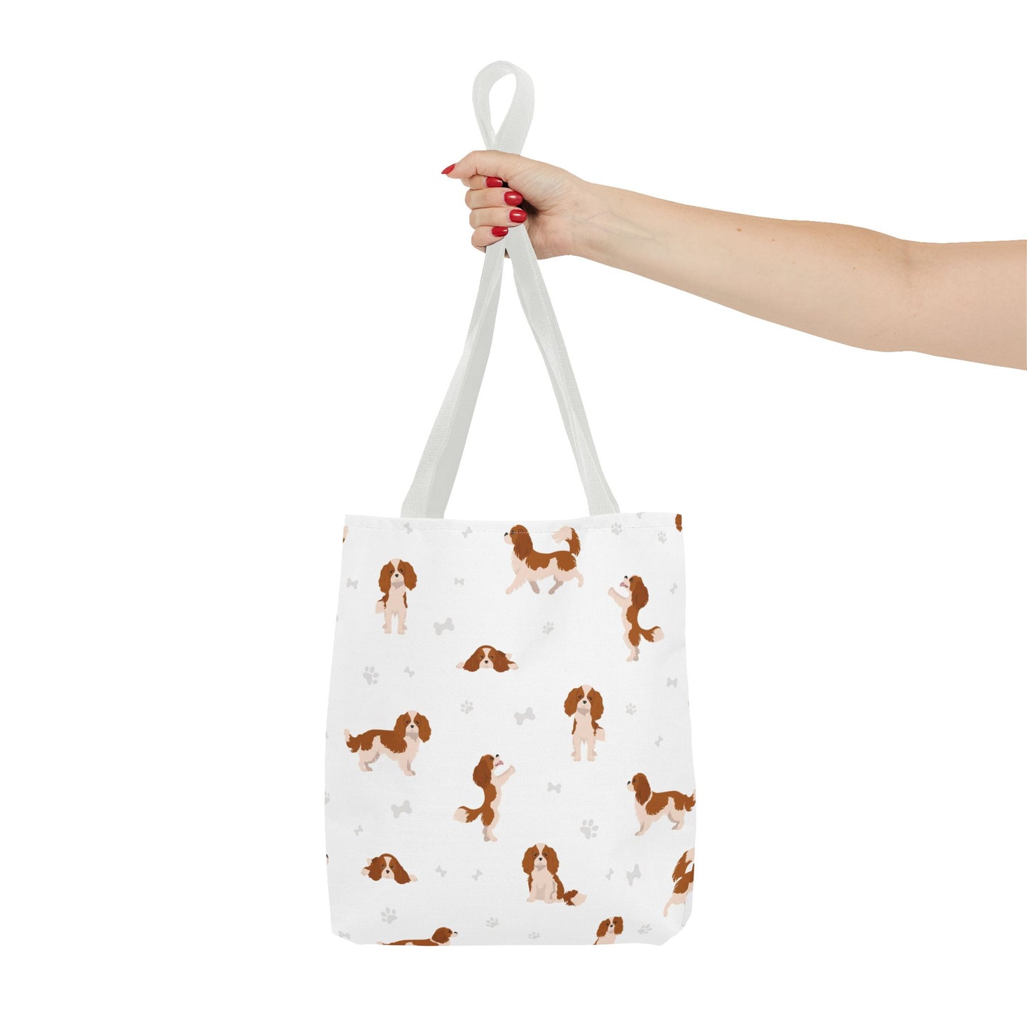 Cavalier King Charles Spaniel Dog Tote Bag, Spaniel Dog Mom Gift