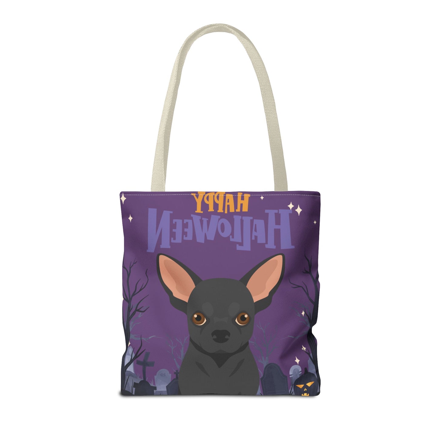 Chihuahua Dog Happy Halloween Tote Bag 16x16