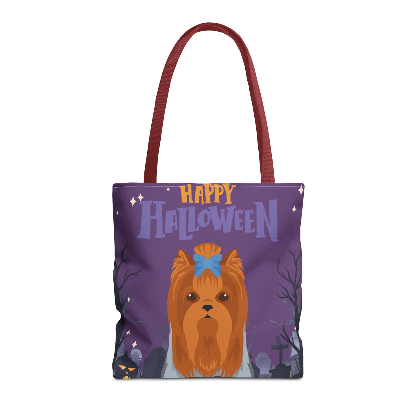 Yorkshire Terrier Dog Happy Halloween Tote Bag 16x16