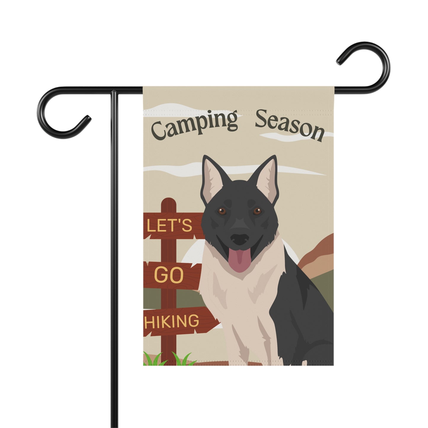 Russo European Laika Dog Camping Garden Flag