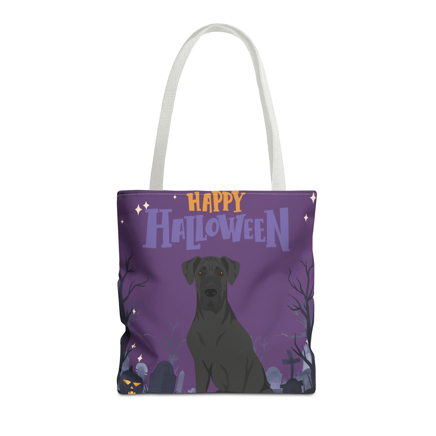 Great Dane Dog Happy Halloween Tote Bag 16x16